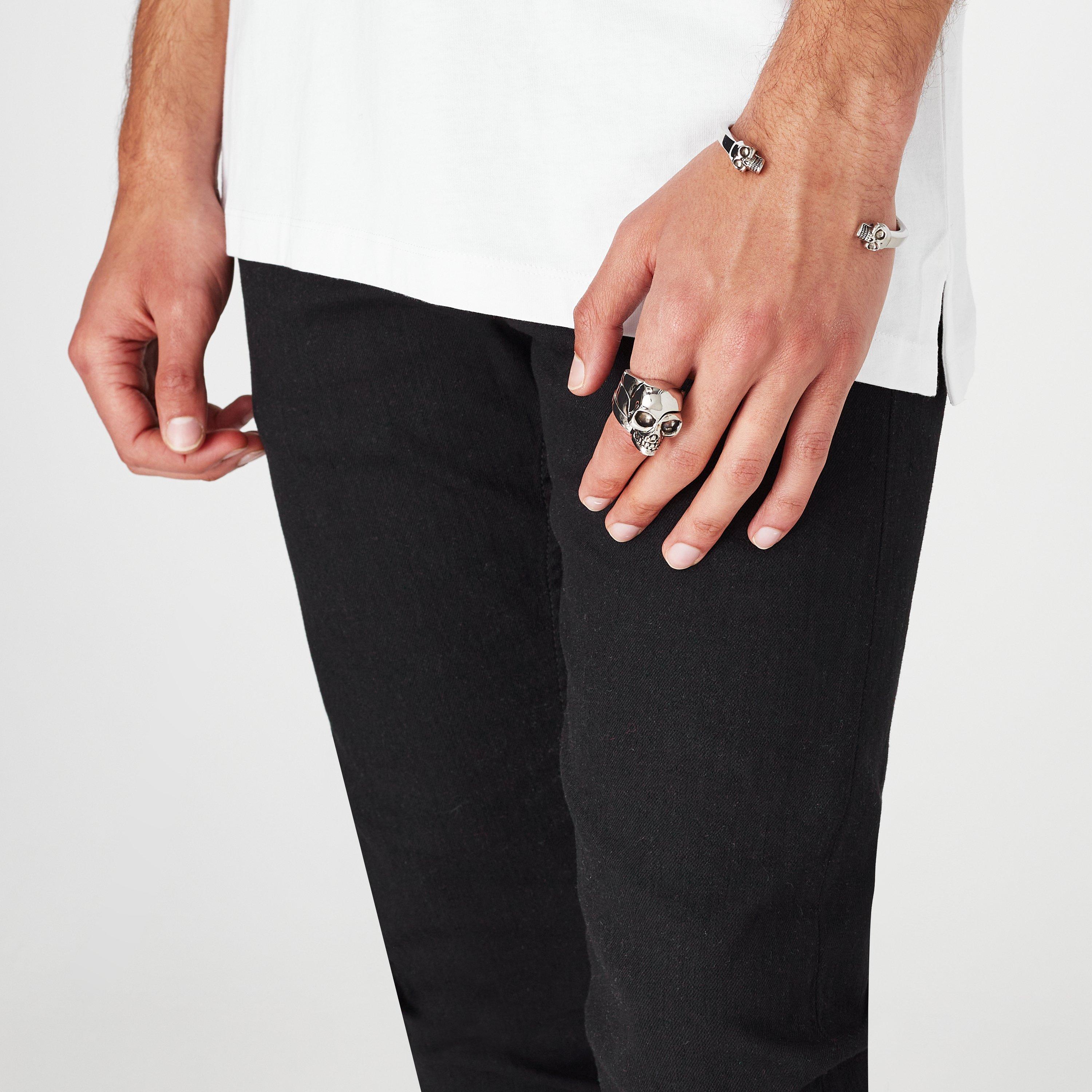 Ant Silver 0446 - Alexander McQueen - Twin Skull Bracelet - 2