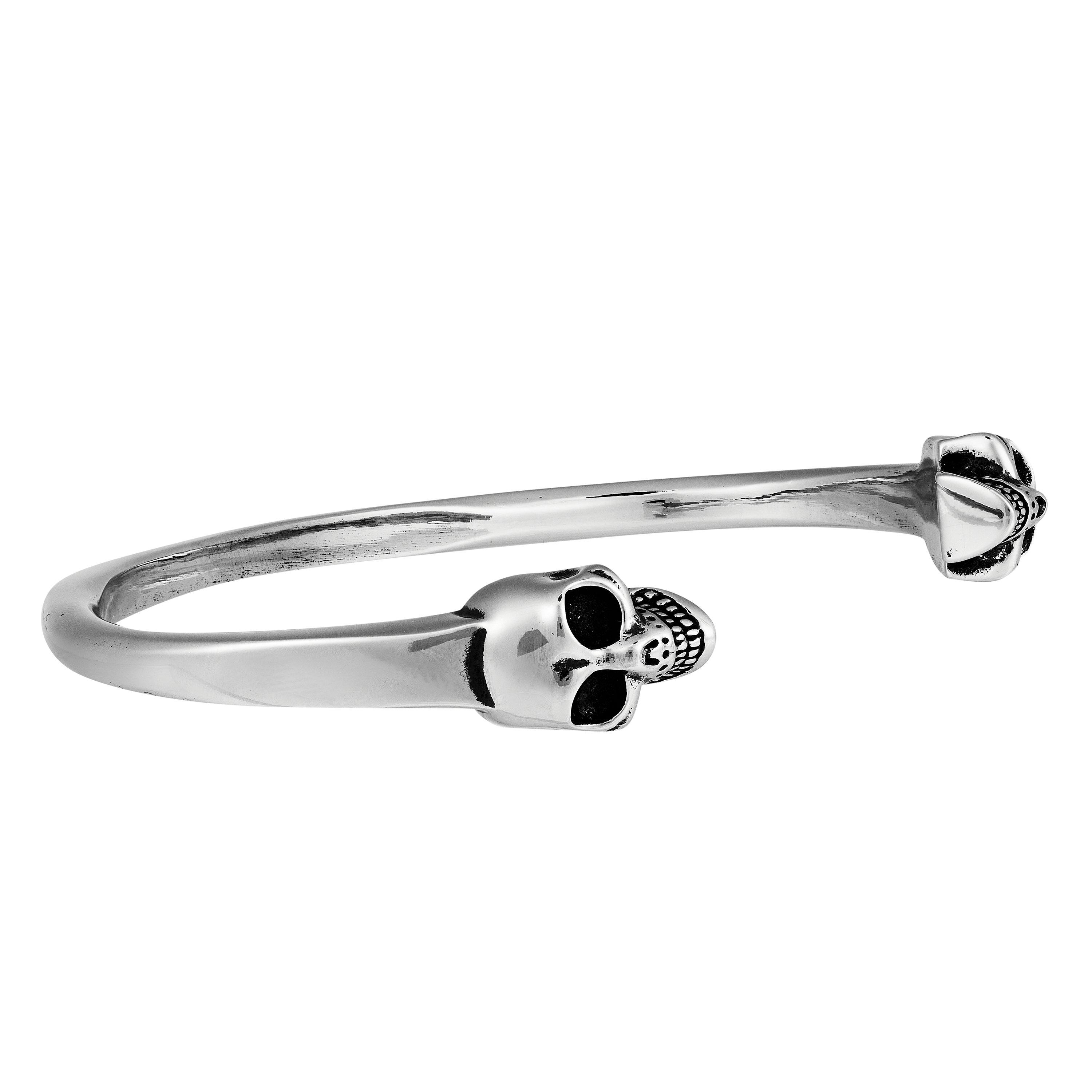 Ant Silver 0446 - Alexander McQueen - Twin Skull Bracelet - 3