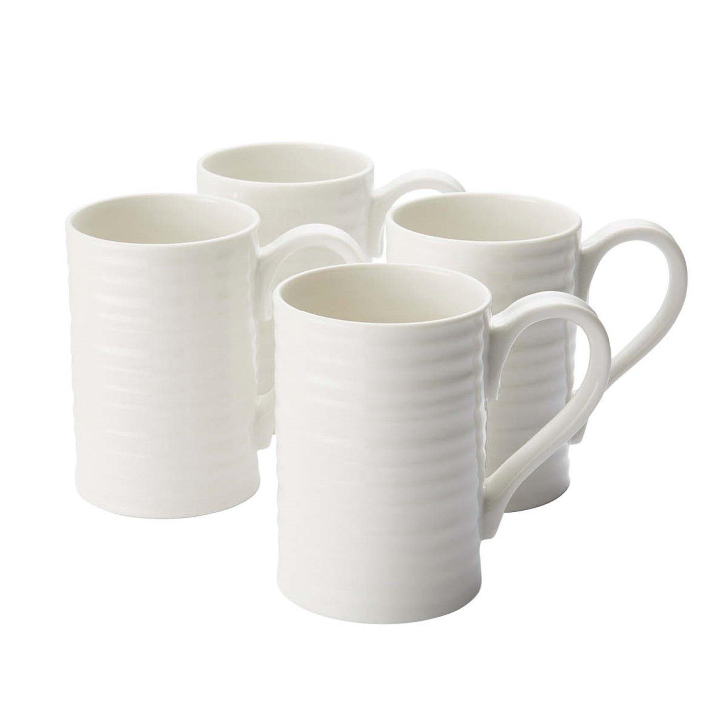 White - Portmeirion - Sophie Conran Set of 4 Tall Mugs - 1