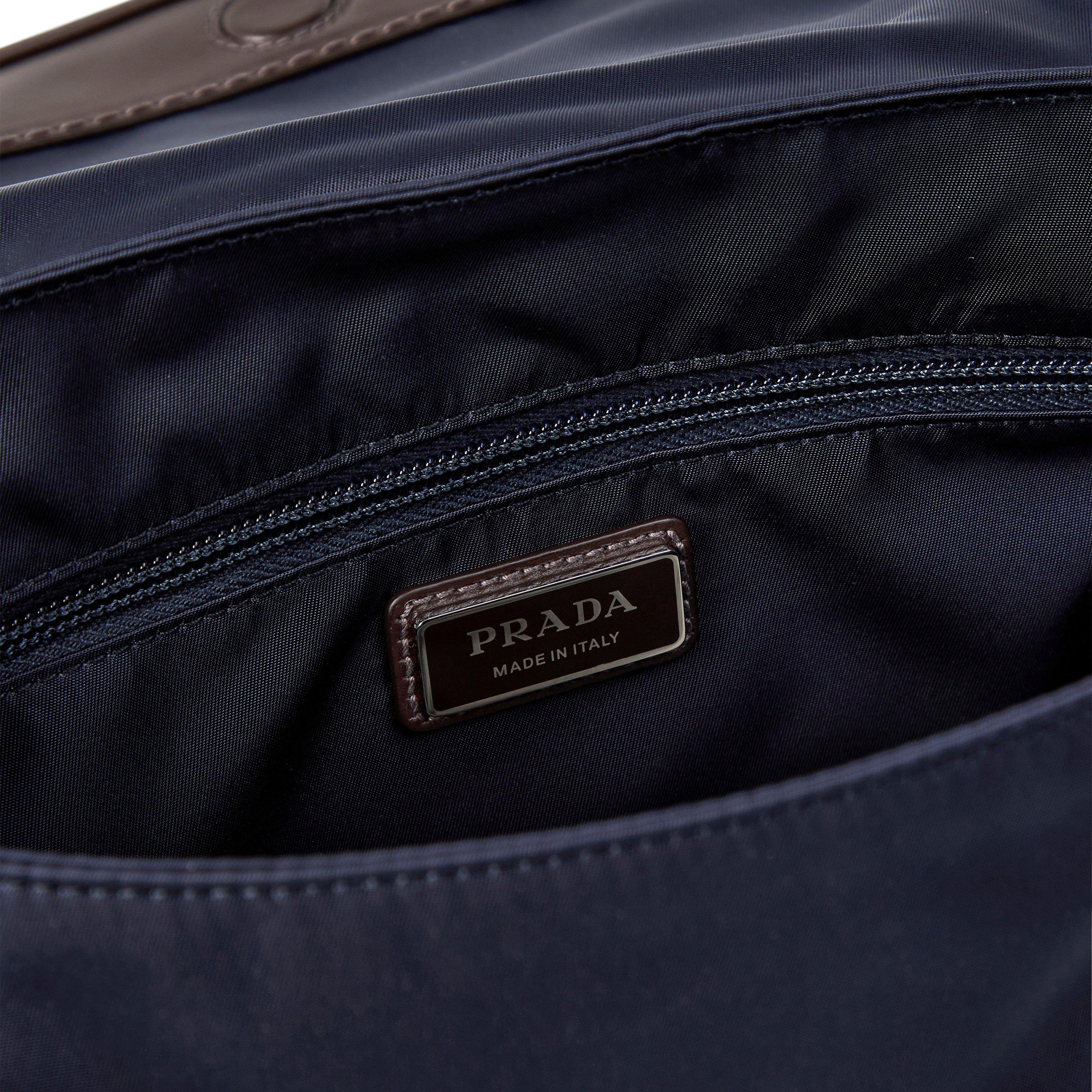 Blue - Prada - Men's Small Nylon Cross Body Bags - 5