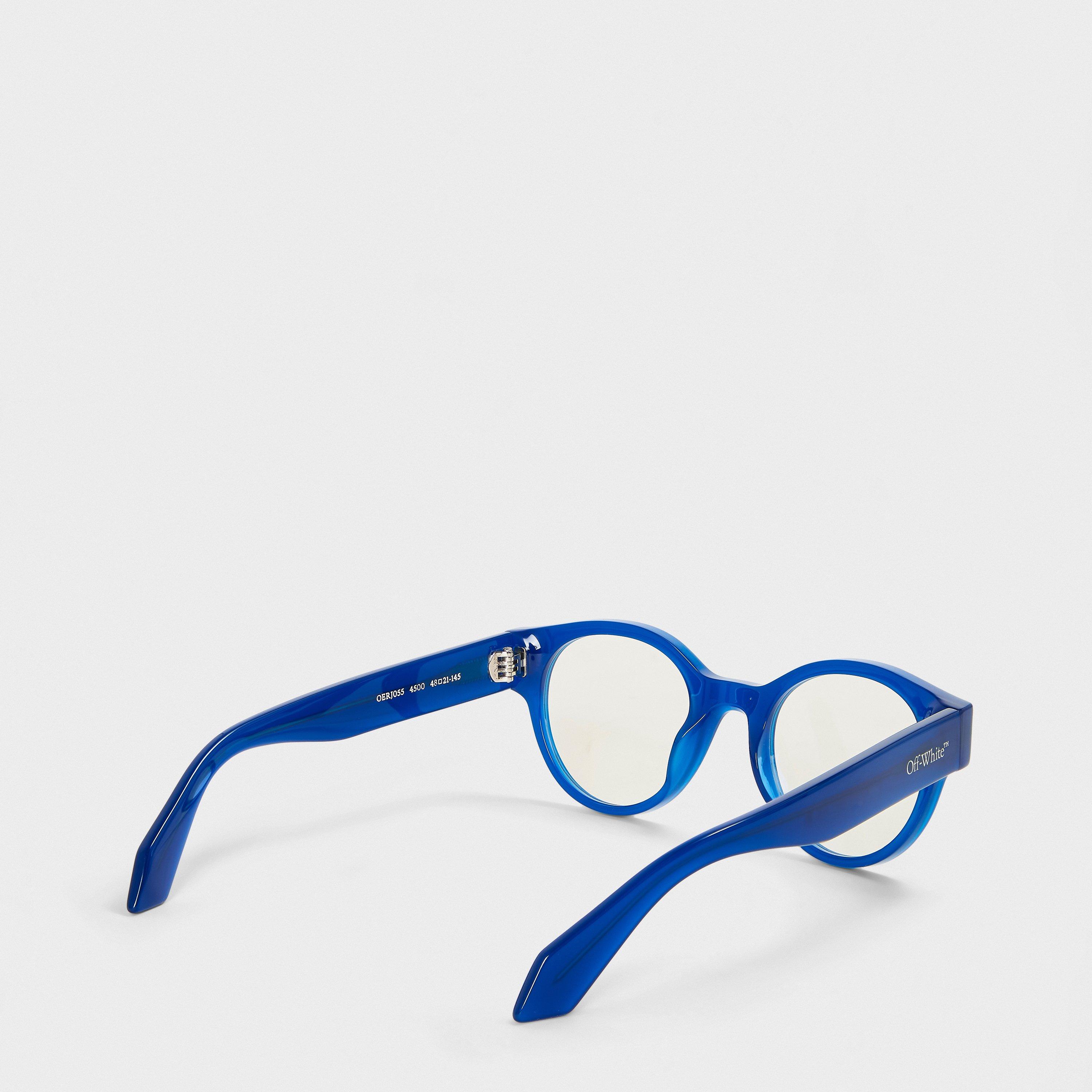 Blue - Off White - Architectural Reading Glasses - 2