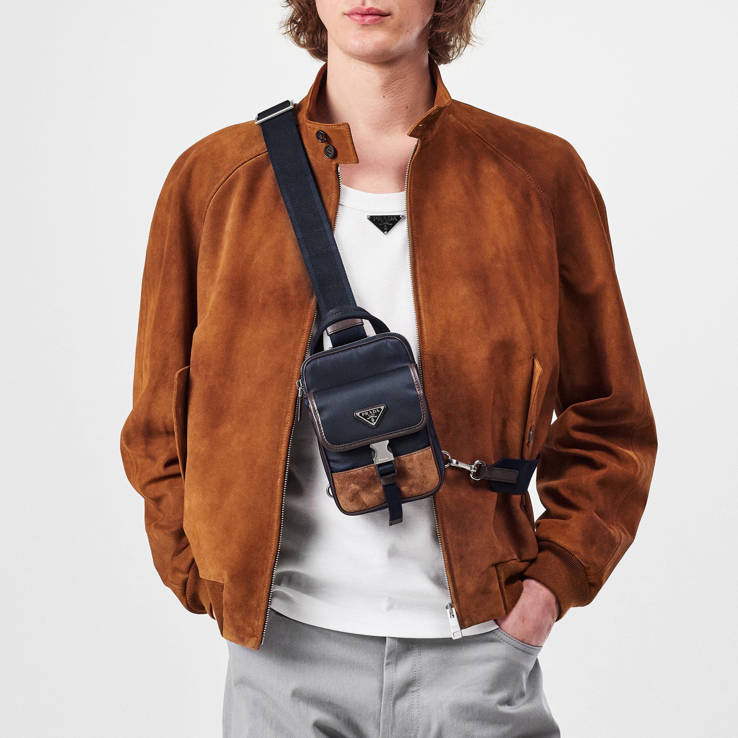 Blue - Prada - Men's Tech Cross Body Bags - 3