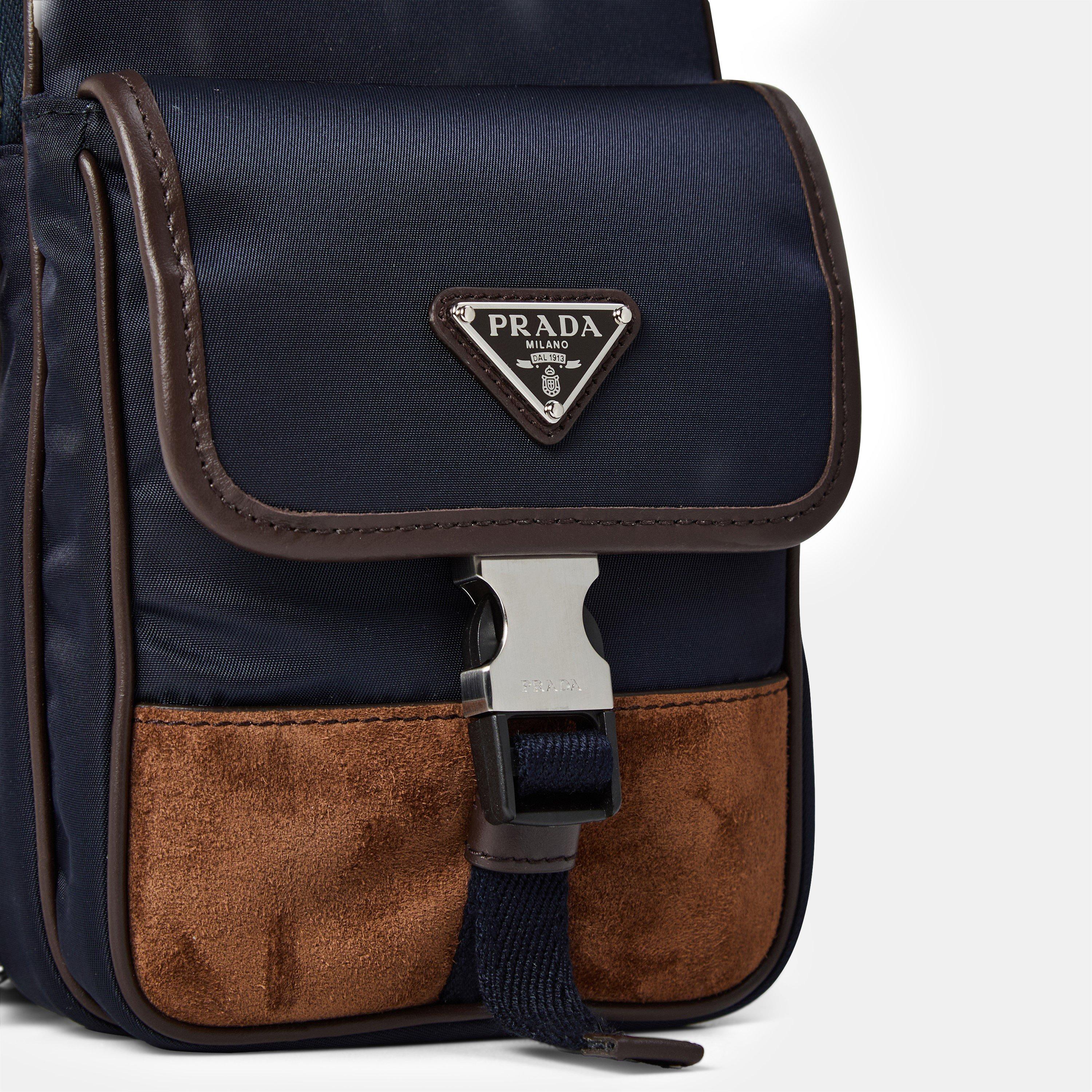 Blue - Prada - Men's Tech Cross Body Bags - 4