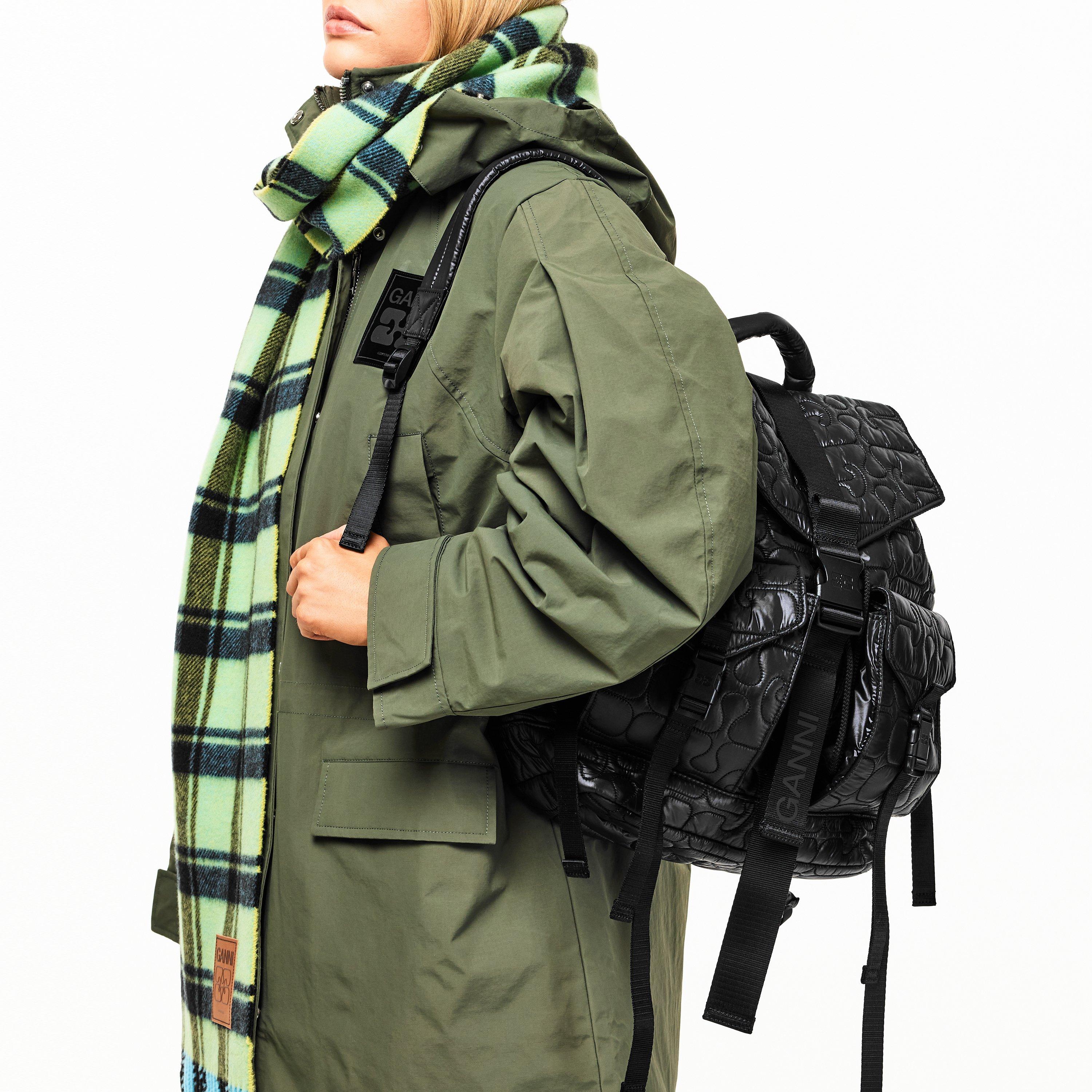 Black - Ganni - Ganni Quilted Bckpck Ld61 - 3