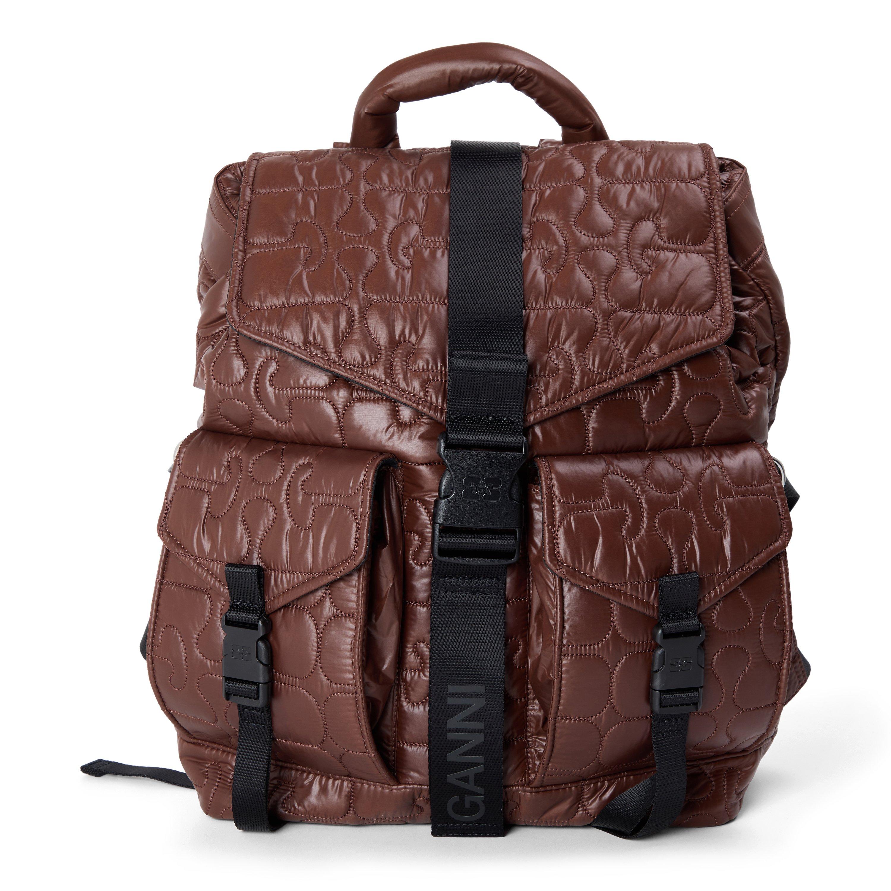 Ganni Ganni Quilted Bckpck Ld61 - Chicory Coffee