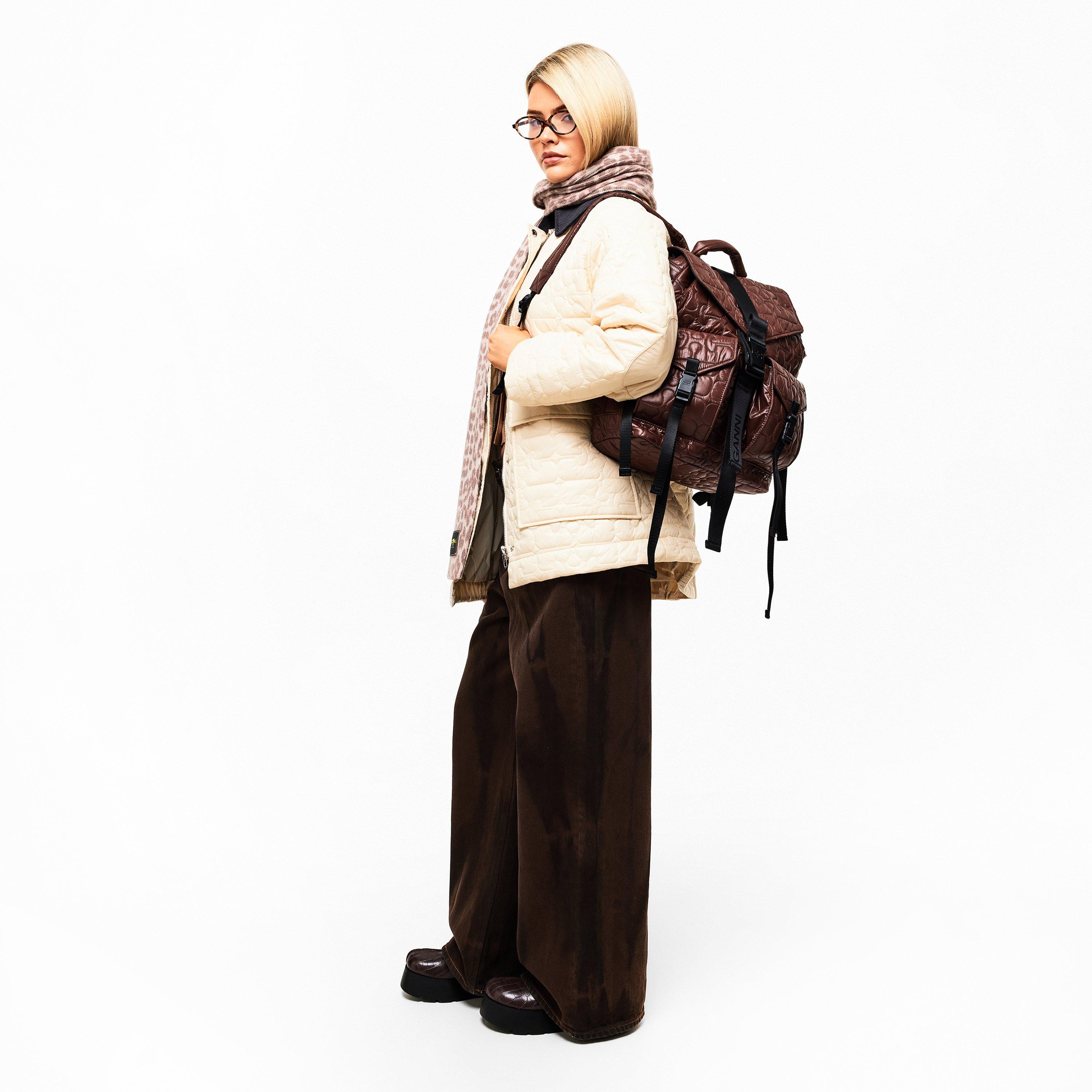 Chicory Coffee - Ganni - Ganni Quilted Bckpck Ld61 - 6