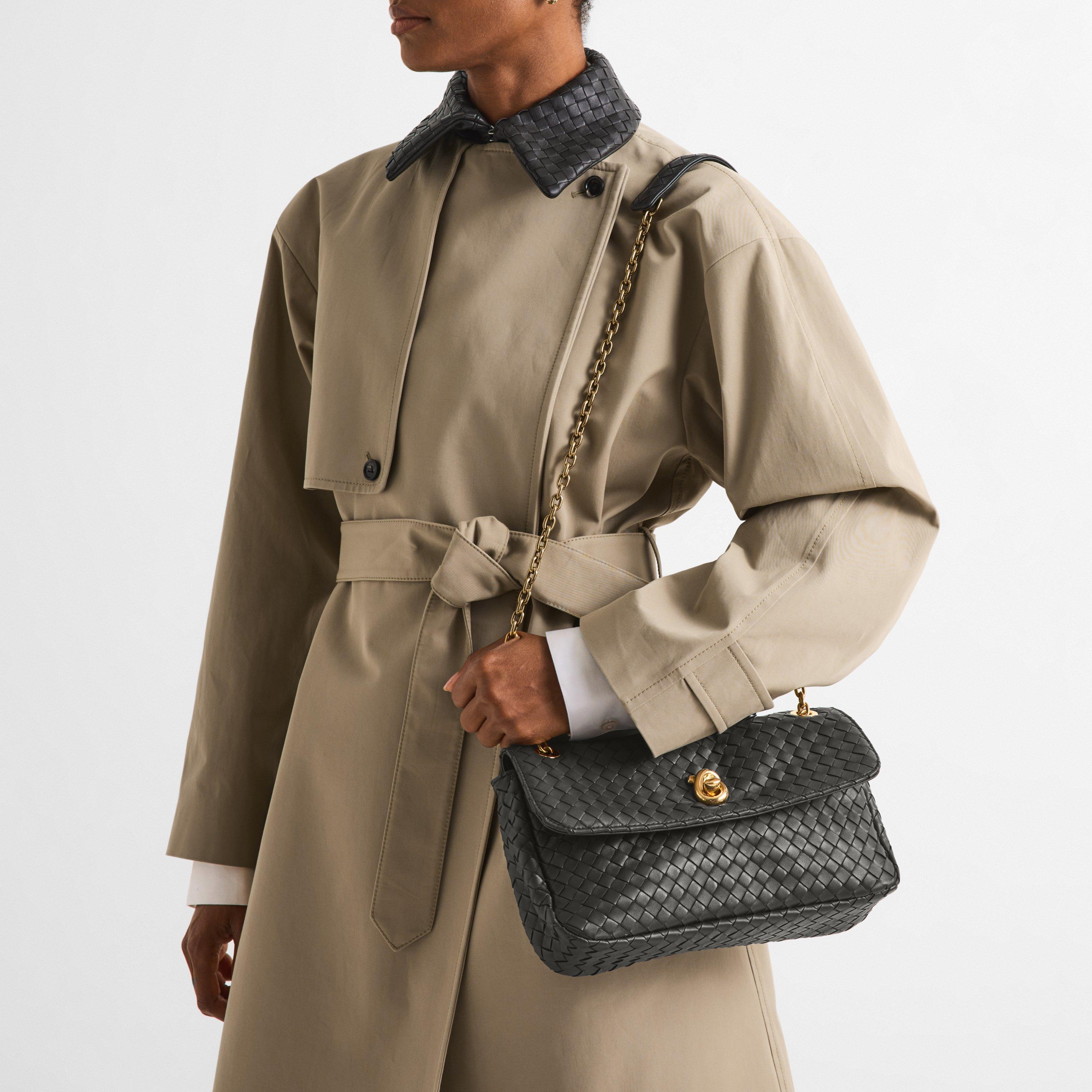 Espresso - Bottega Veneta - BV Knot Lock Shldr Ld05 - 3