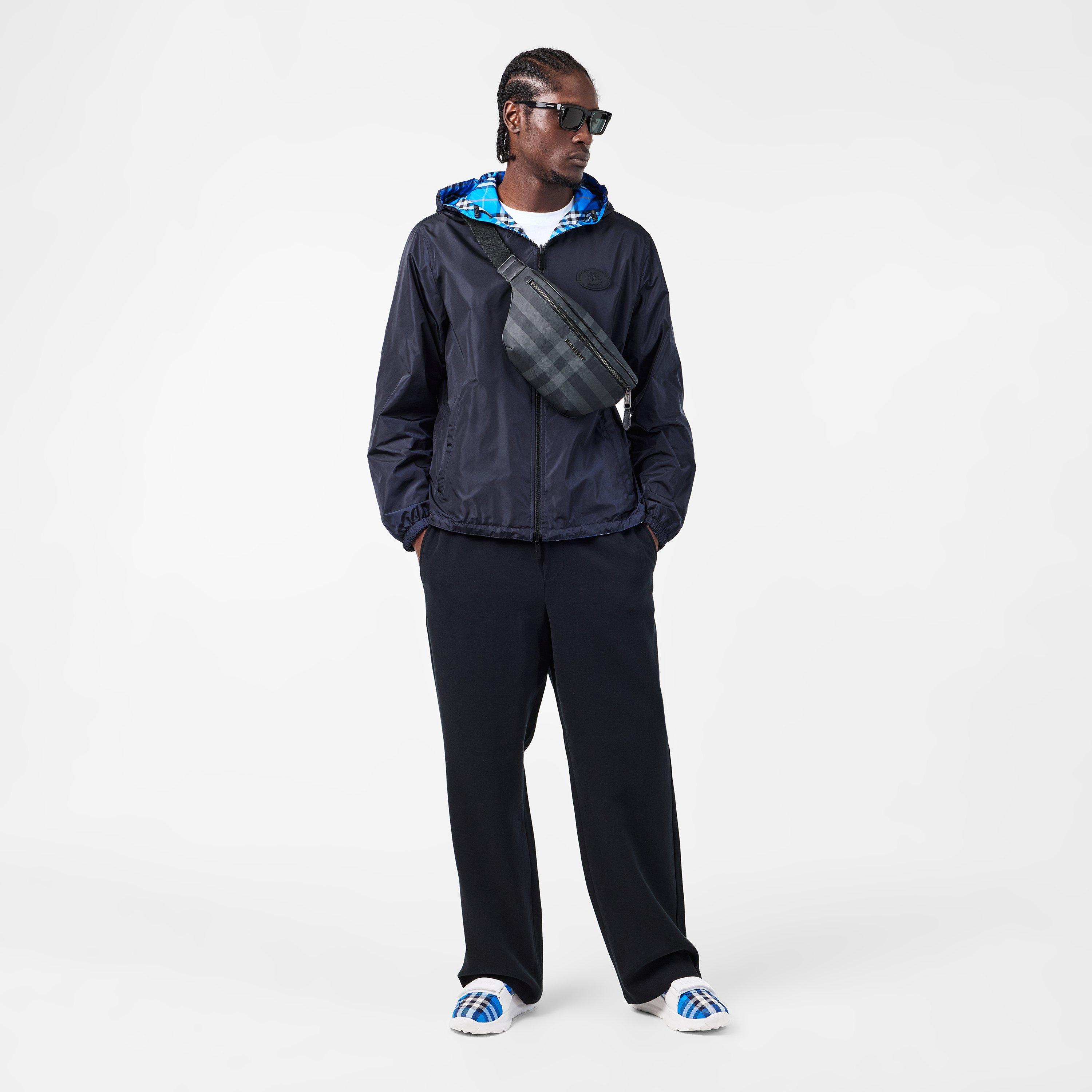 Black - Burberry - Men's Rectangle Sunglasses, Rectangle Design - 6