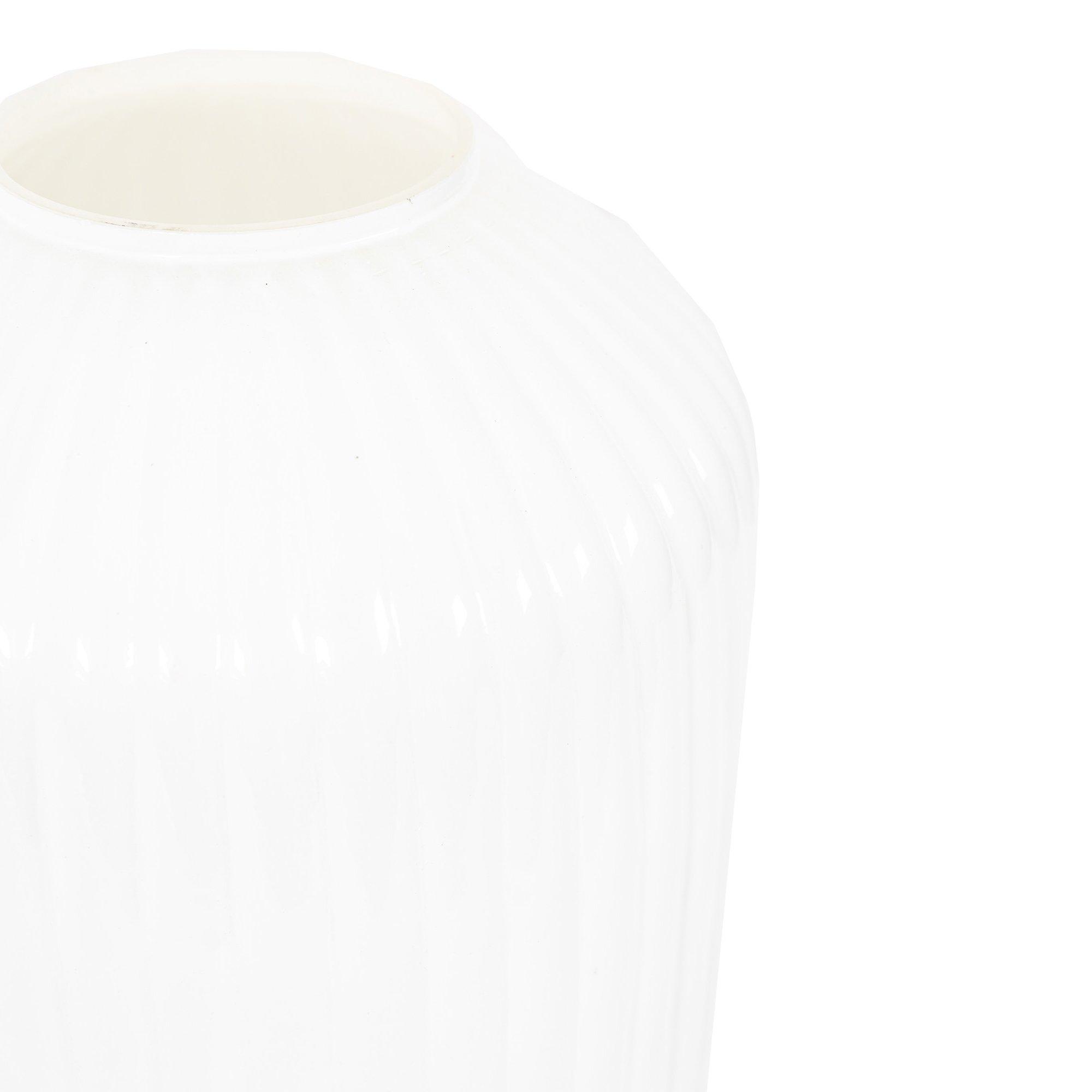 White - Gallery - Fjord Vase Medium White 210x210x305mm - 2