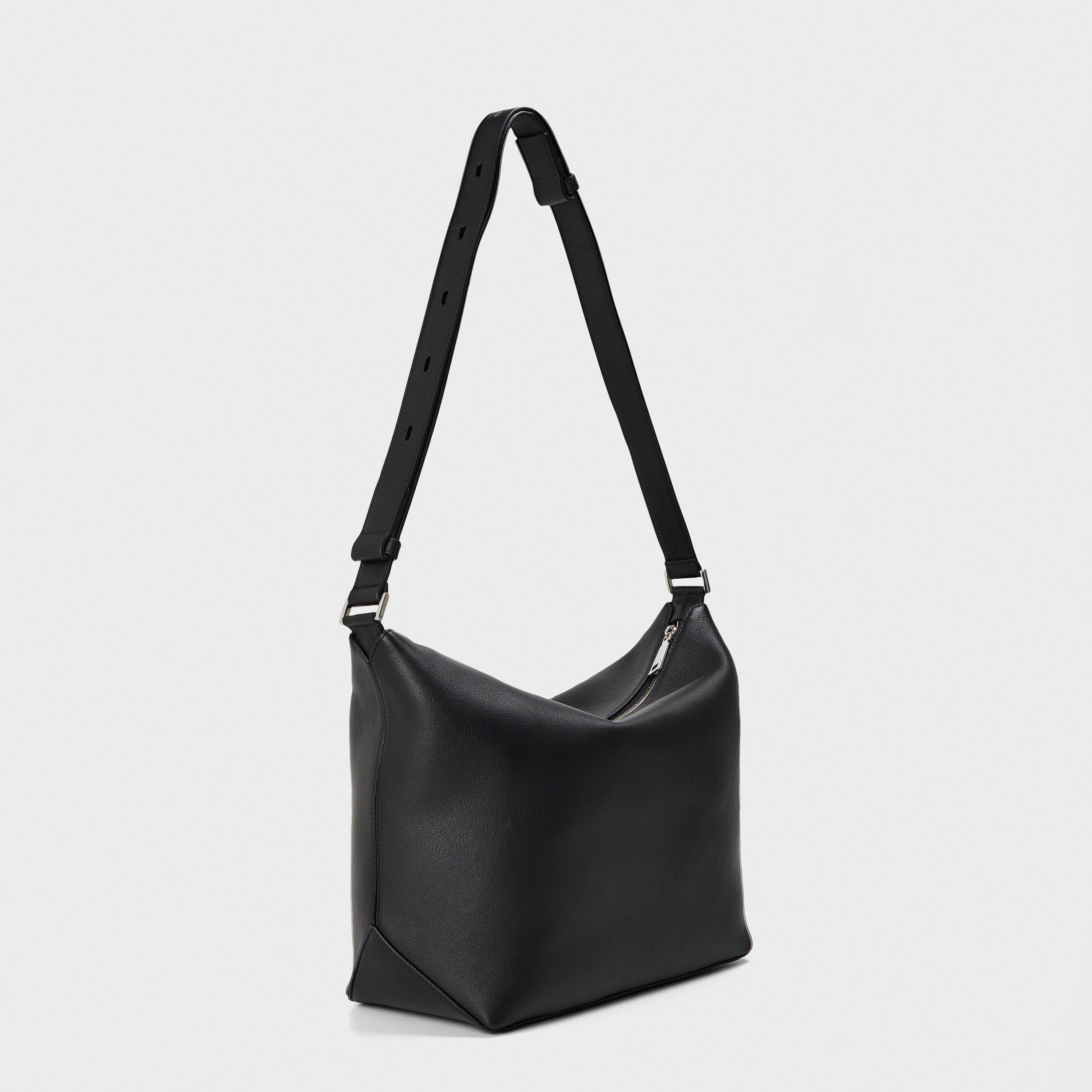 Black Silver - Mulberry - Men's Rye Supple Calf Leather Messenger Bag - 2