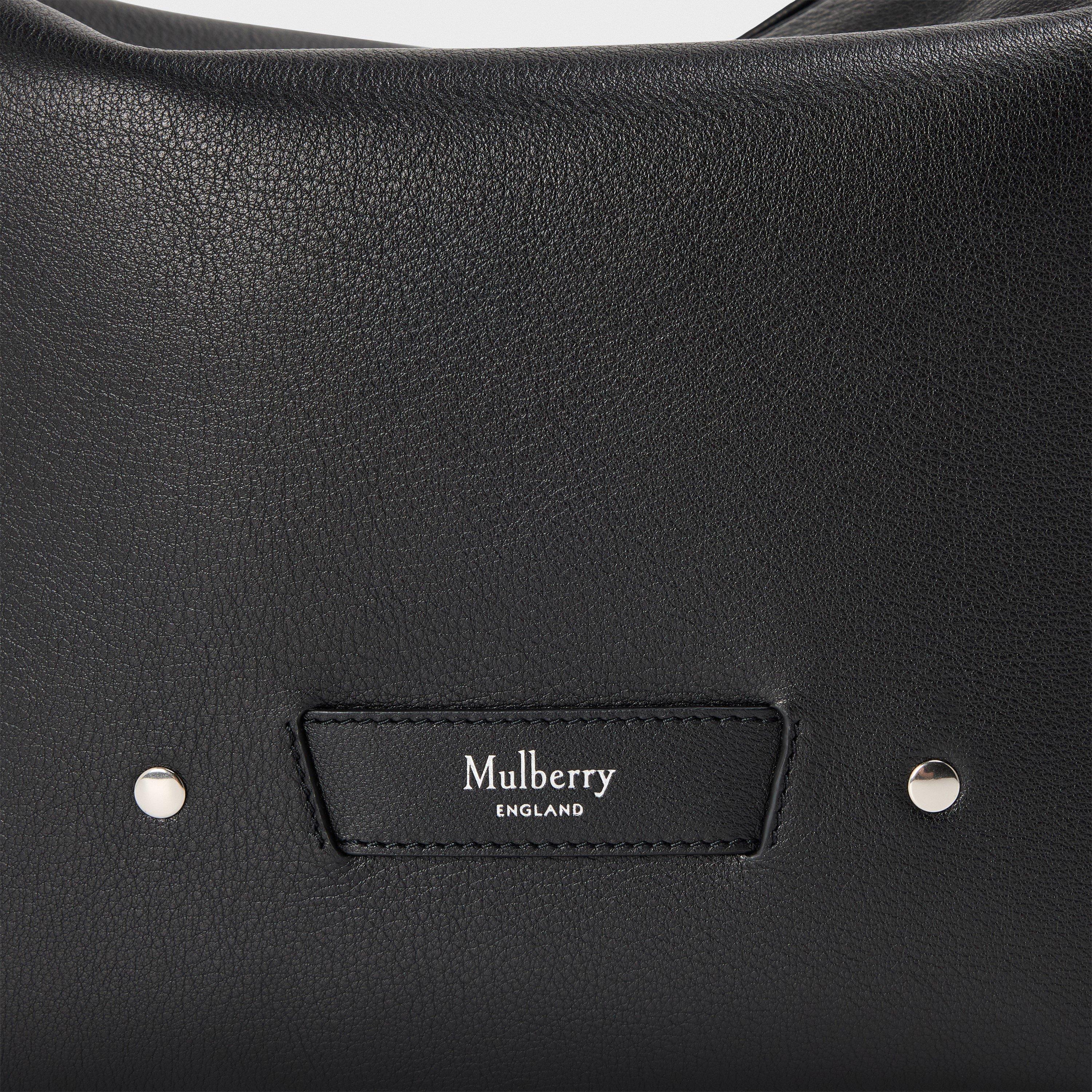 Black Silver - Mulberry - Men's Rye Supple Calf Leather Messenger Bag - 3