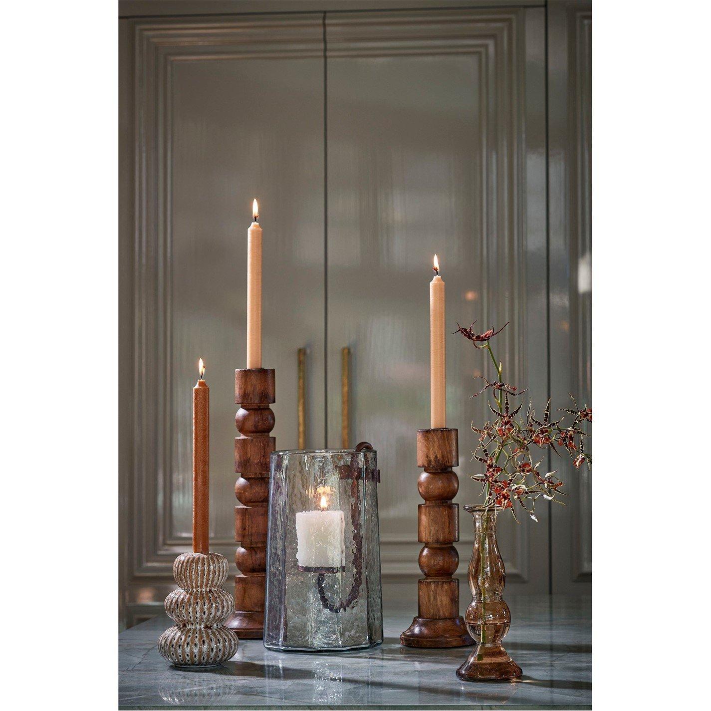 27.5x17.5cm - Mica - hurricane light with candleholder glass - 2