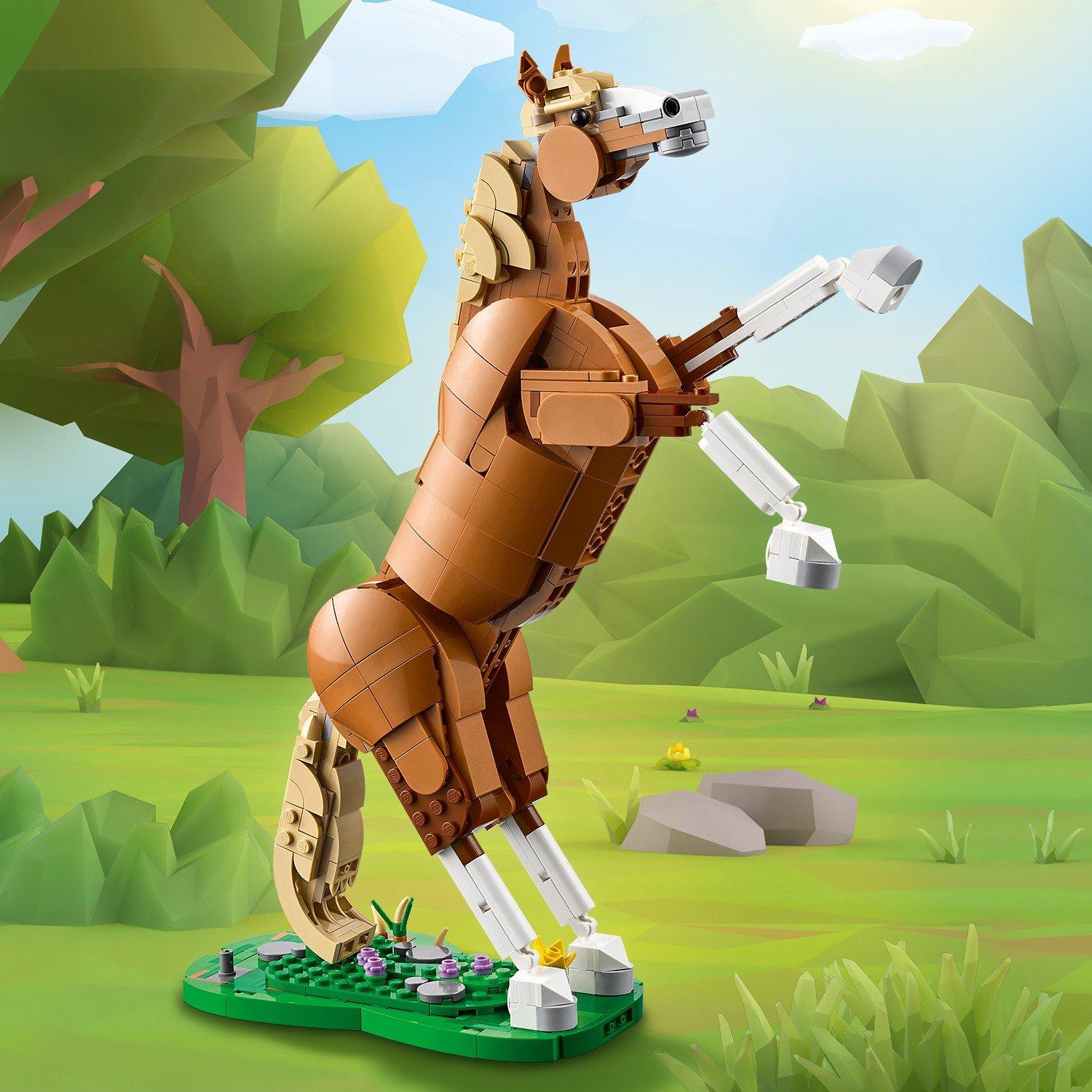 Beautiful Horse - LEGO - LEGO® Creator 31166 3in1 Beautiful Horse Toy Animal Building Set - 11
