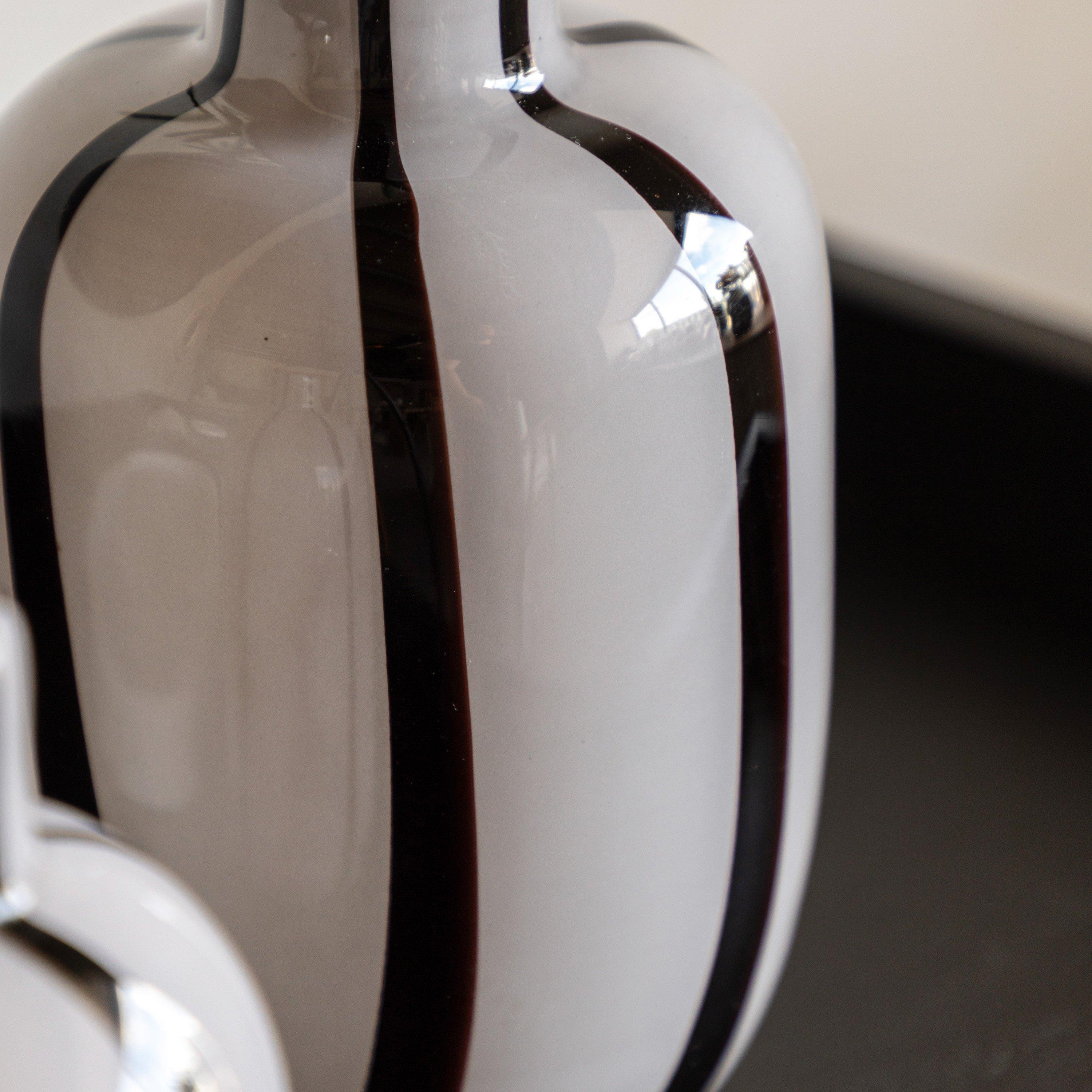 Cream - Gallery - Linea Stripe Glass Vase Monochrome S/2 - 3