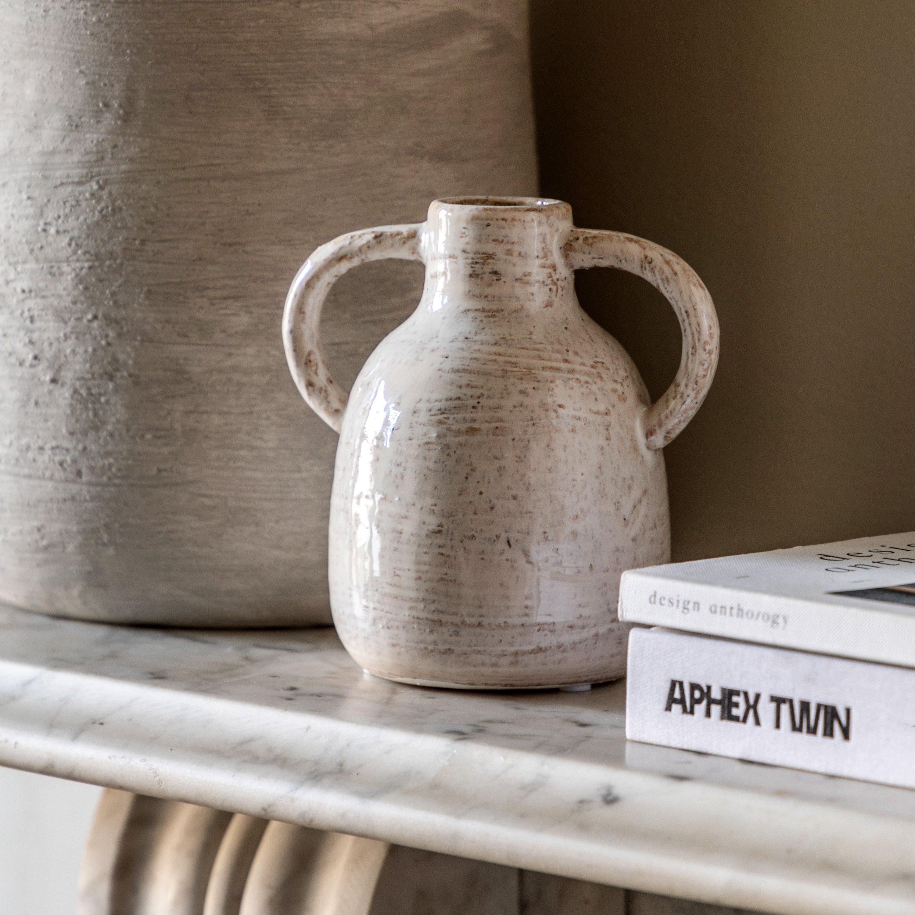 Cream - Gallery - Mobi Ceramic Bottle Vase - 1