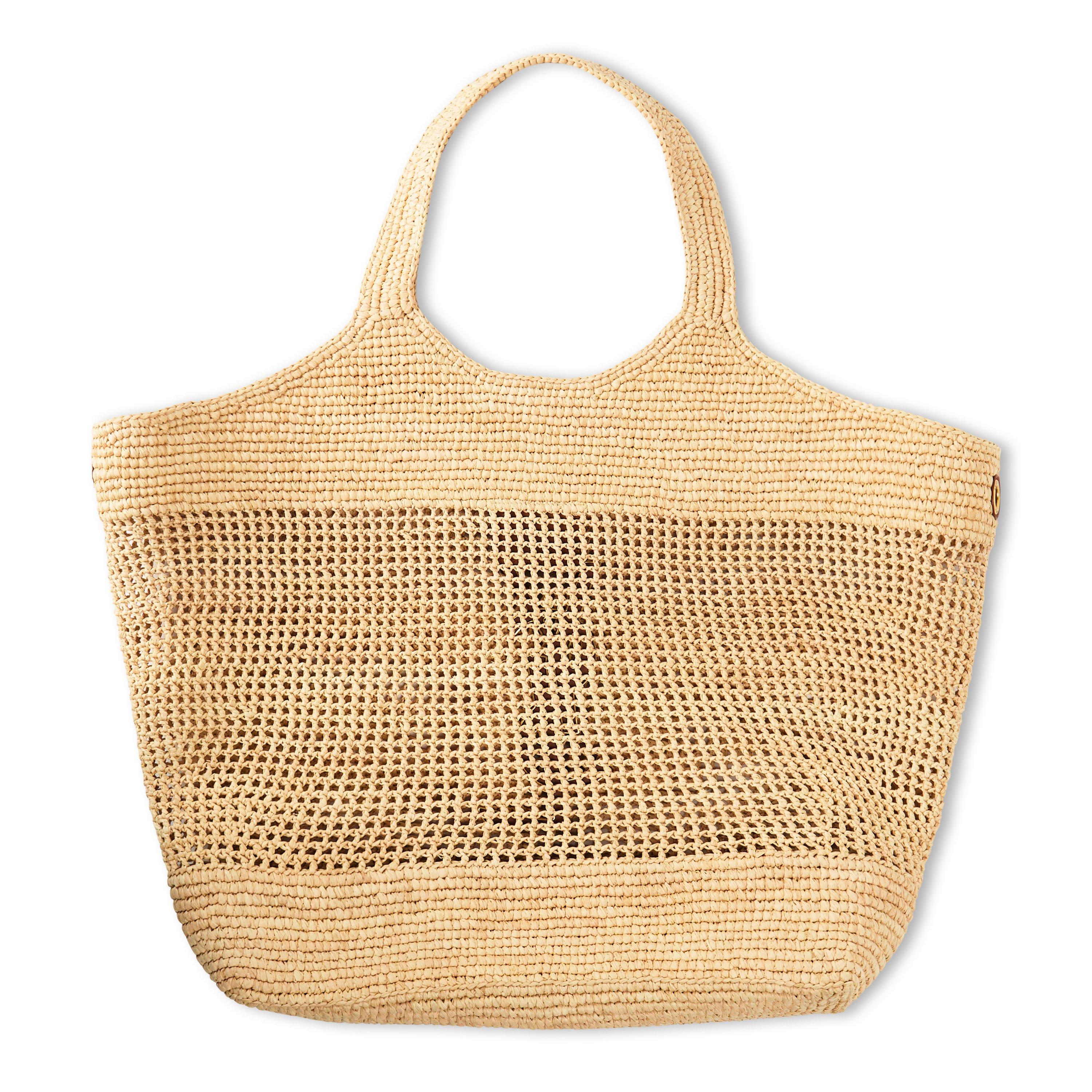 Naturale - Saint Laurent - Women's Raffia Icare Shoulder Bag - 2