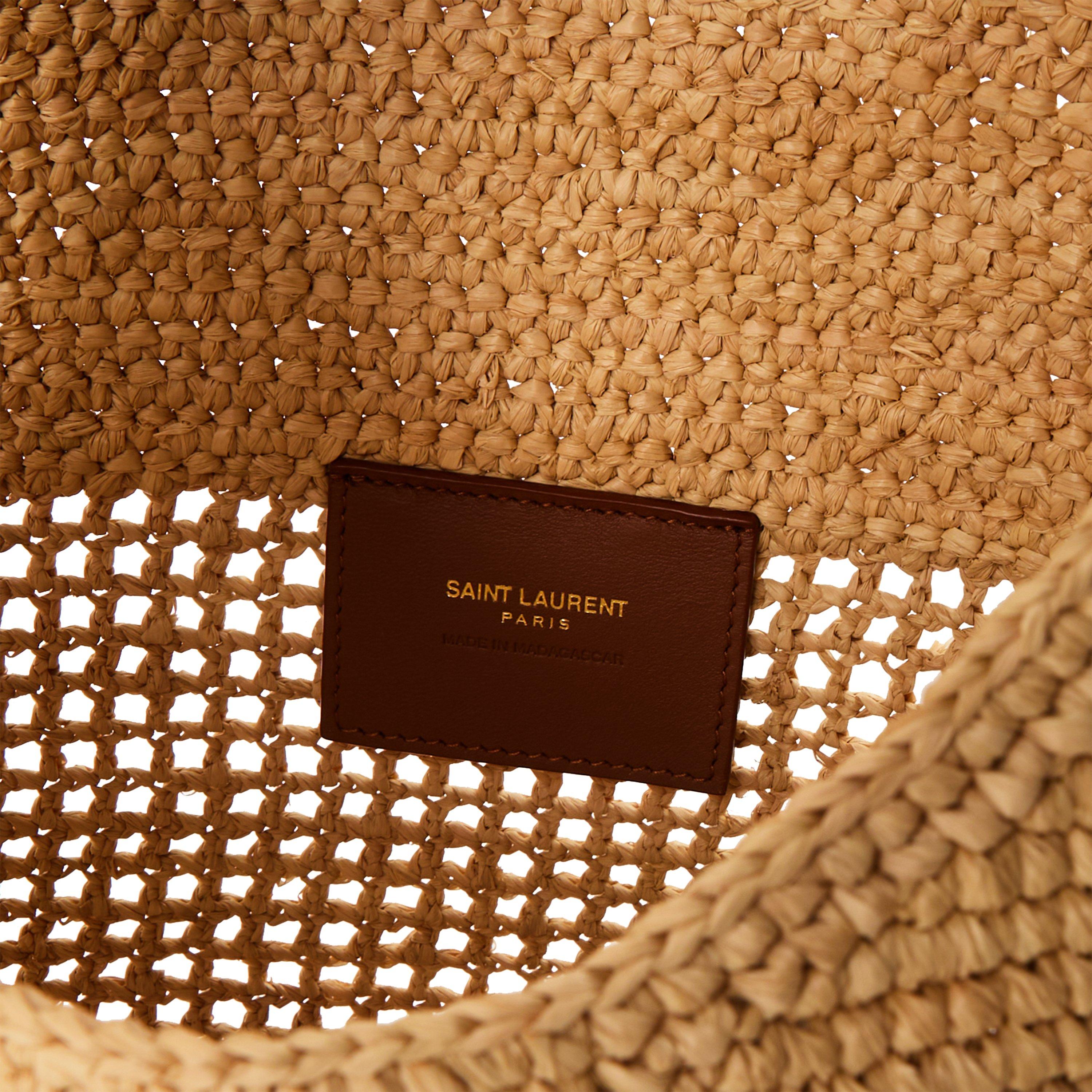 Naturale - Saint Laurent - Women's Raffia Icare Shoulder Bag - 4