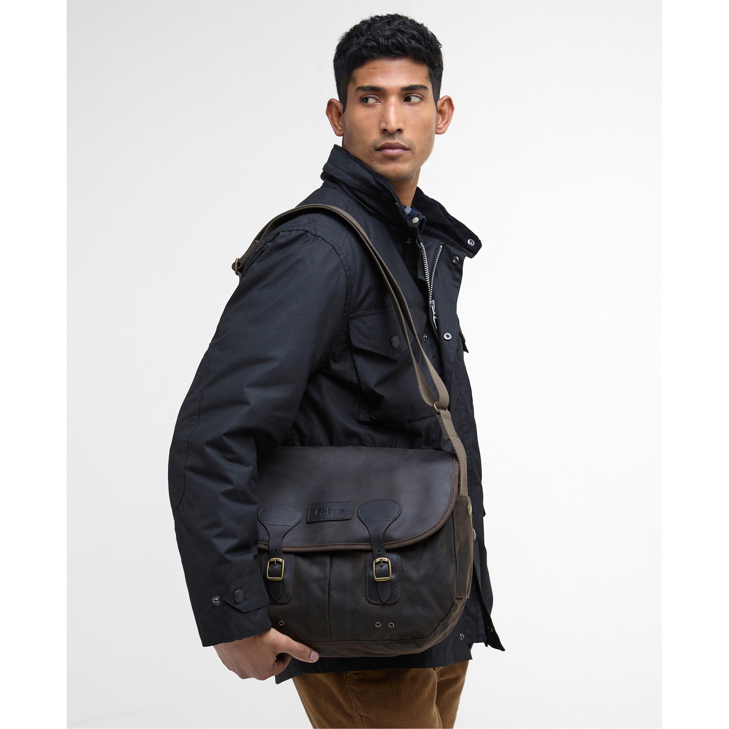 Olive - Barbour - Tarras Wax Crossbody Bag - 6