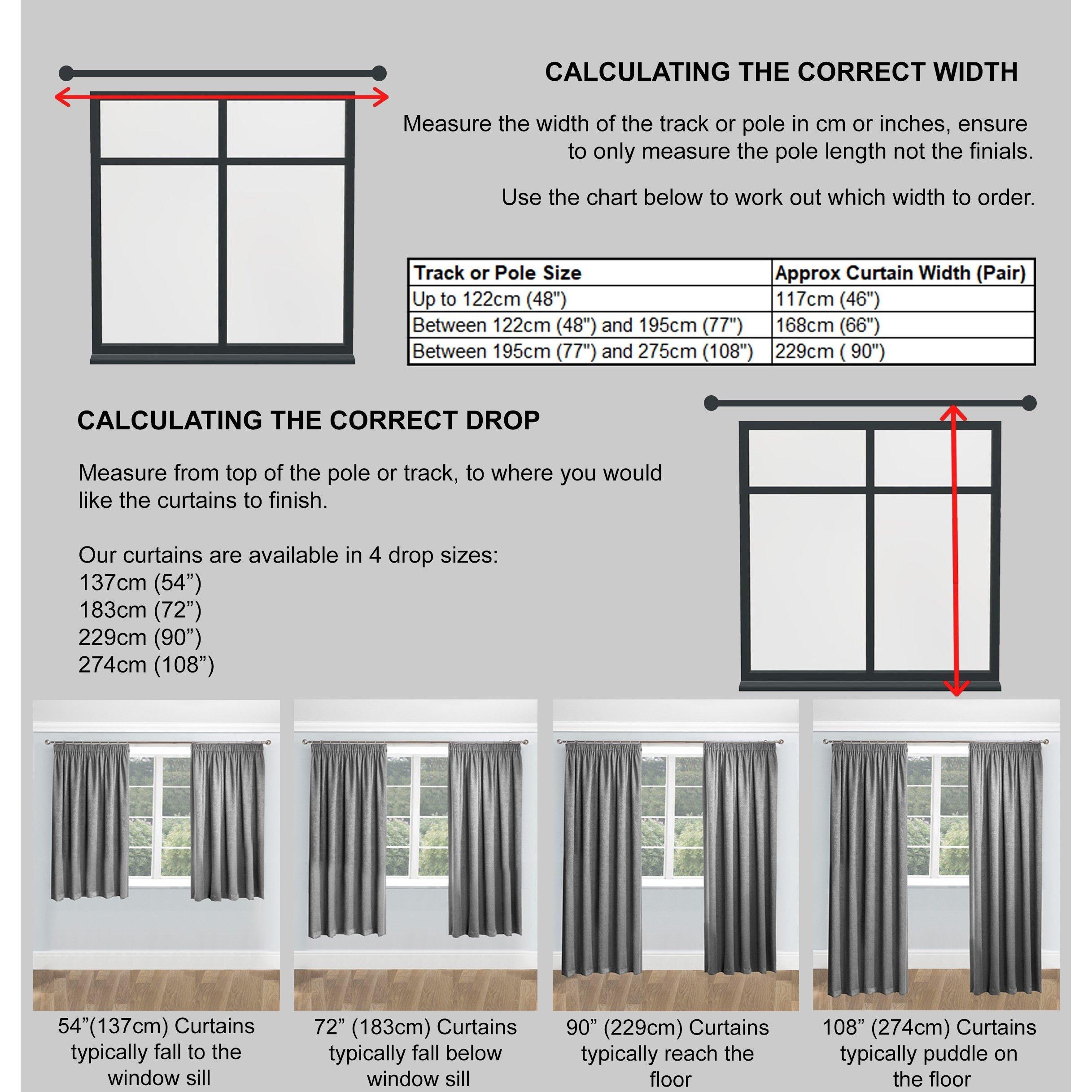 Red - Enhanced Living - Cotswold Red Floral Blackout Tape Top Curtains - 8