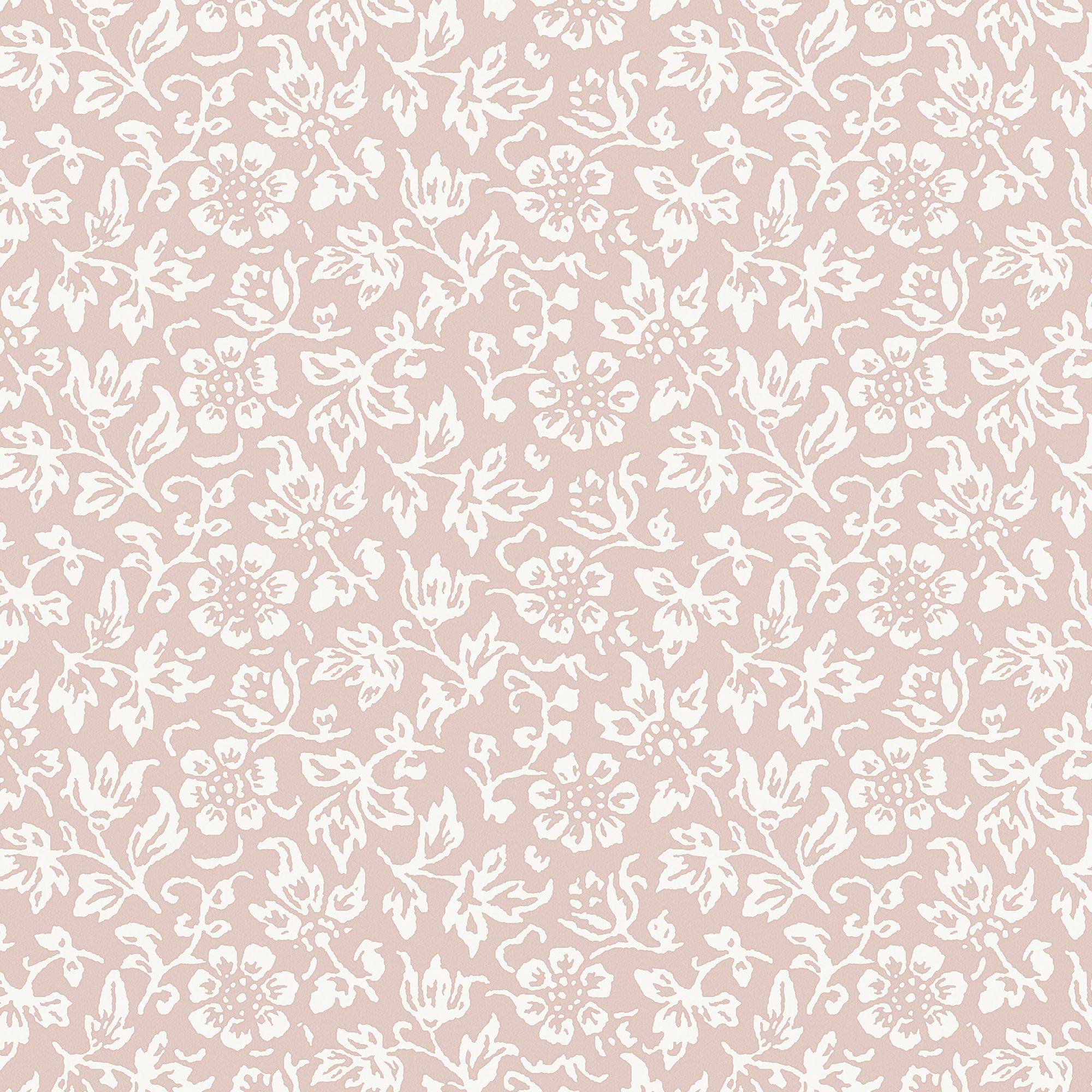 Pink - Laura Ashley - Sweet Alyssum Plaster Pink Wallpaper - 4