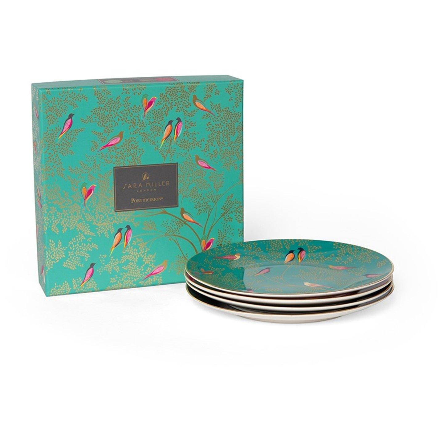 Multi - Sara Miller London - Miller Chelsea Set of 4 Cake Plates - 1