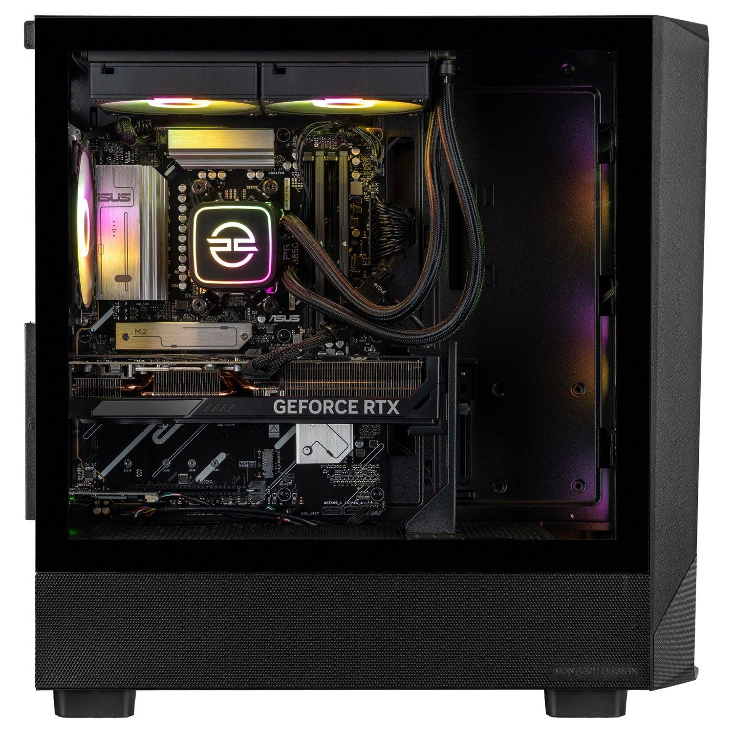Black - PCSpecialist - Wraith 181 Gaming PC - Ryzen 7 7700X RTX 5060 Ti 16GB RAM 1TB SSD - 1440p Gaming - 2