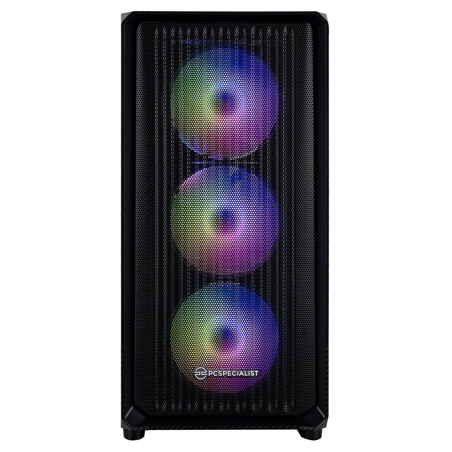 Black - PCSpecialist - Wraith 181 Gaming PC - Ryzen 7 7700X RTX 5060 Ti 16GB RAM 1TB SSD - 1440p Gaming - 5