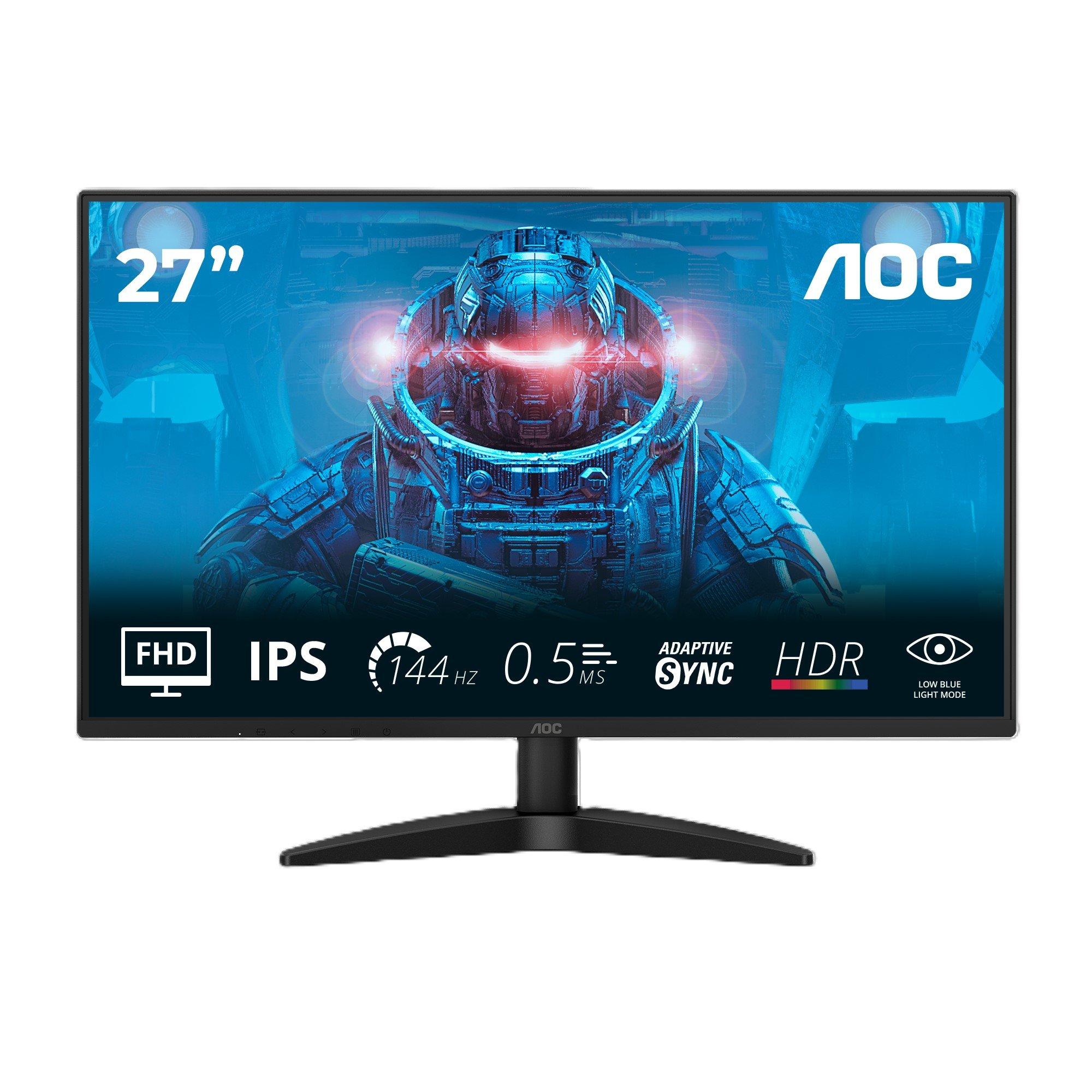 Black - AOC - 27B36X 27 Inch IPS Full HD 144Hz Gaming Monitor - 1