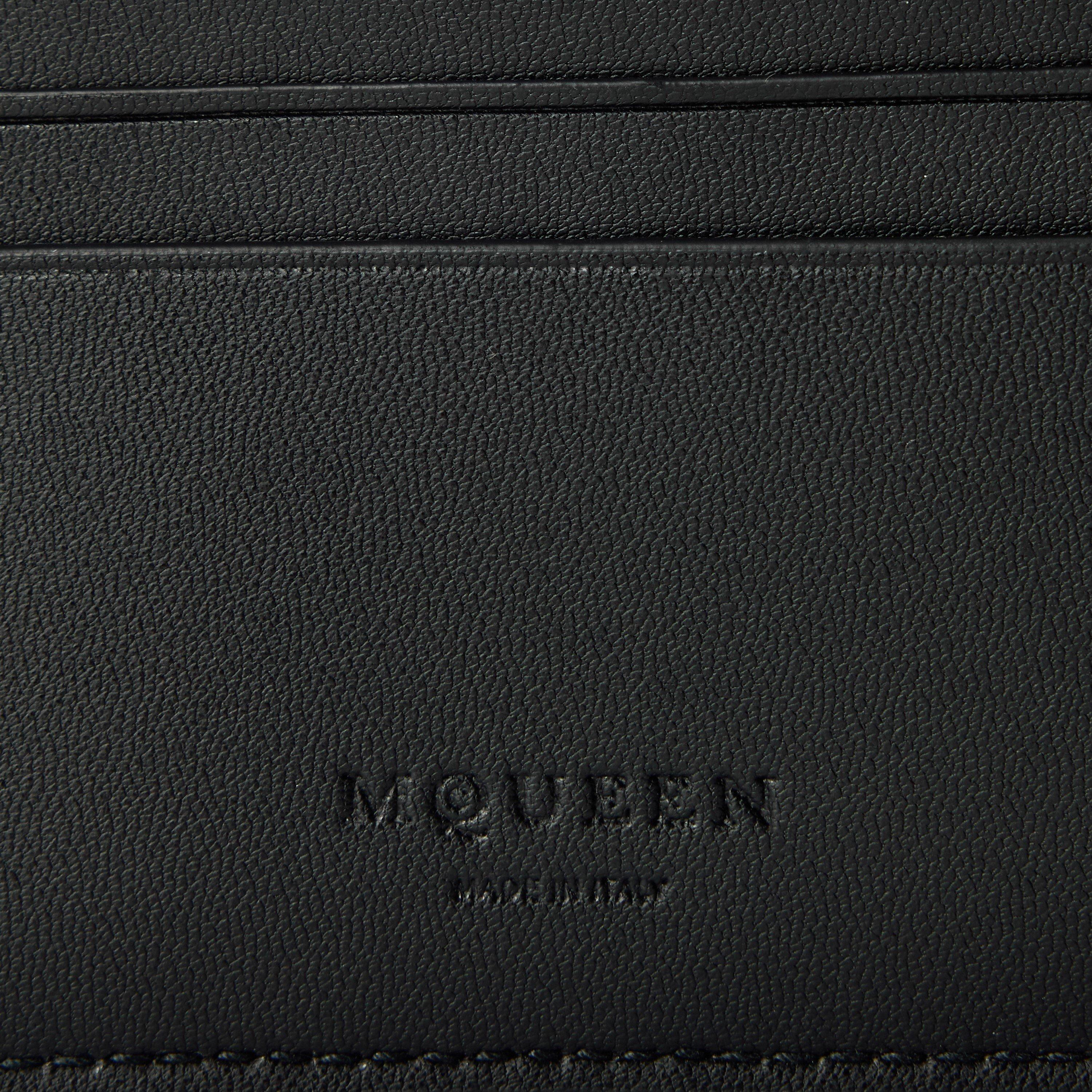 Black/Silver - Alexander McQueen - Men's Billfold Wallet - 3