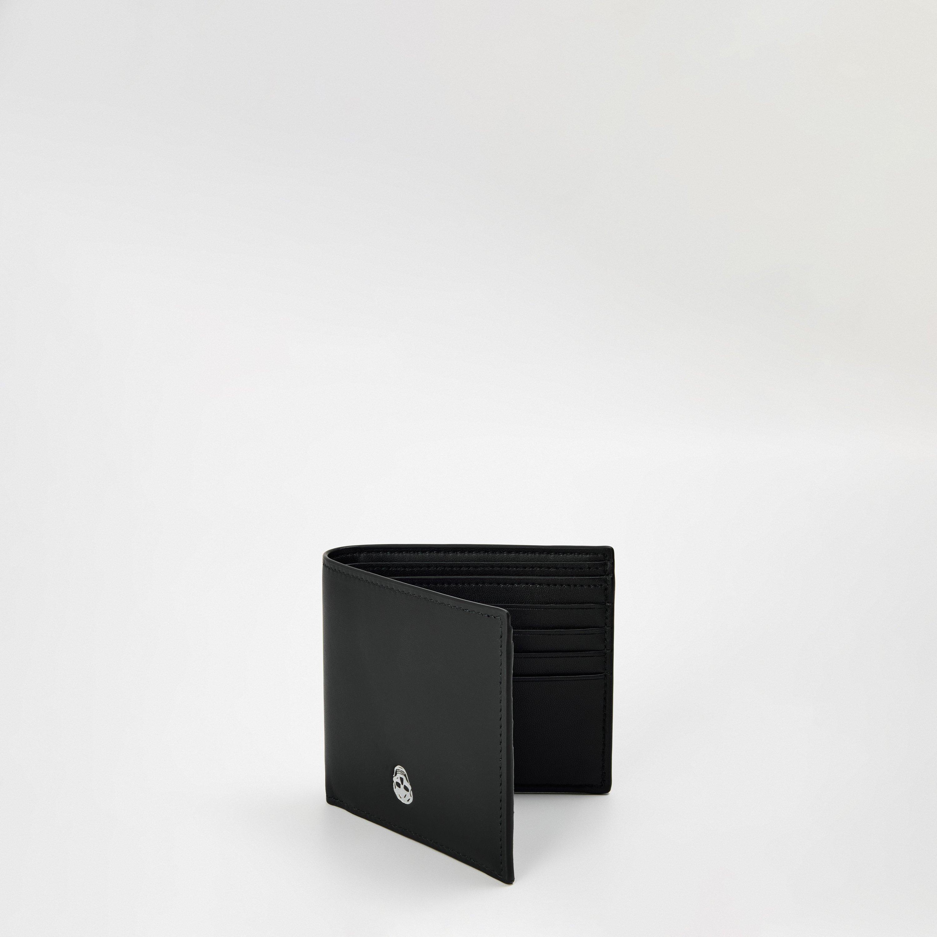 Black/Silver - Alexander McQueen - Men's Billfold Wallet - 4