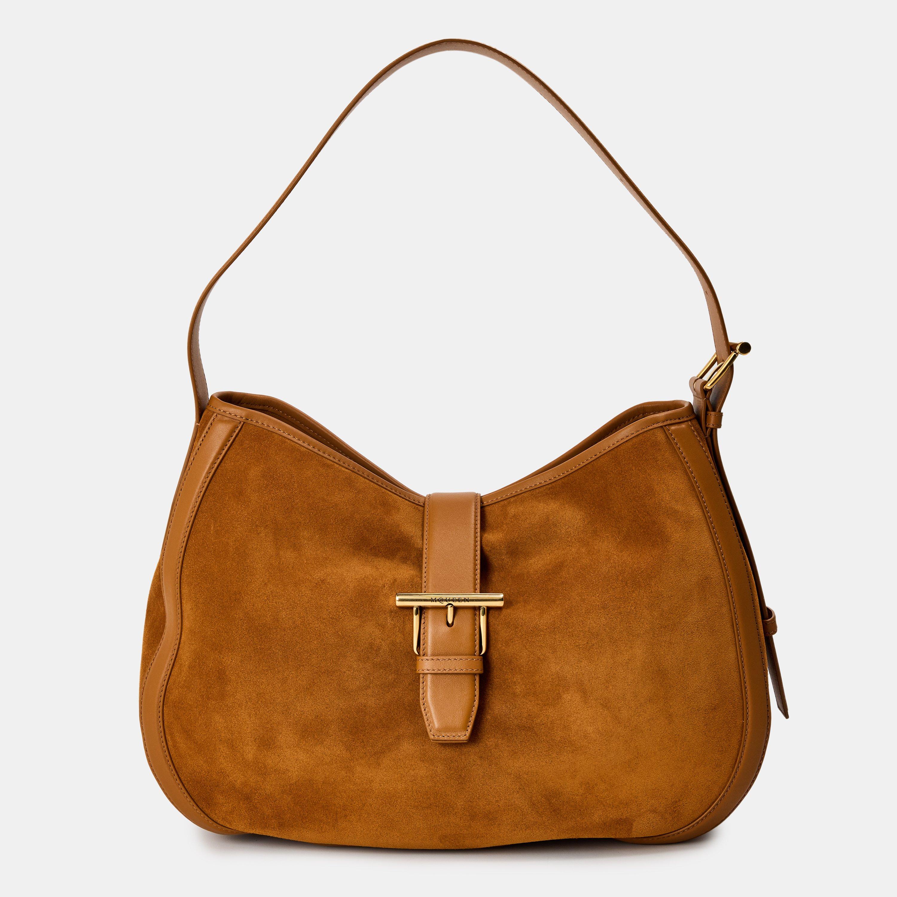 Alexander McQueen Women's Alex T-Bar Shoulder Bag - Lght Brown/Gold