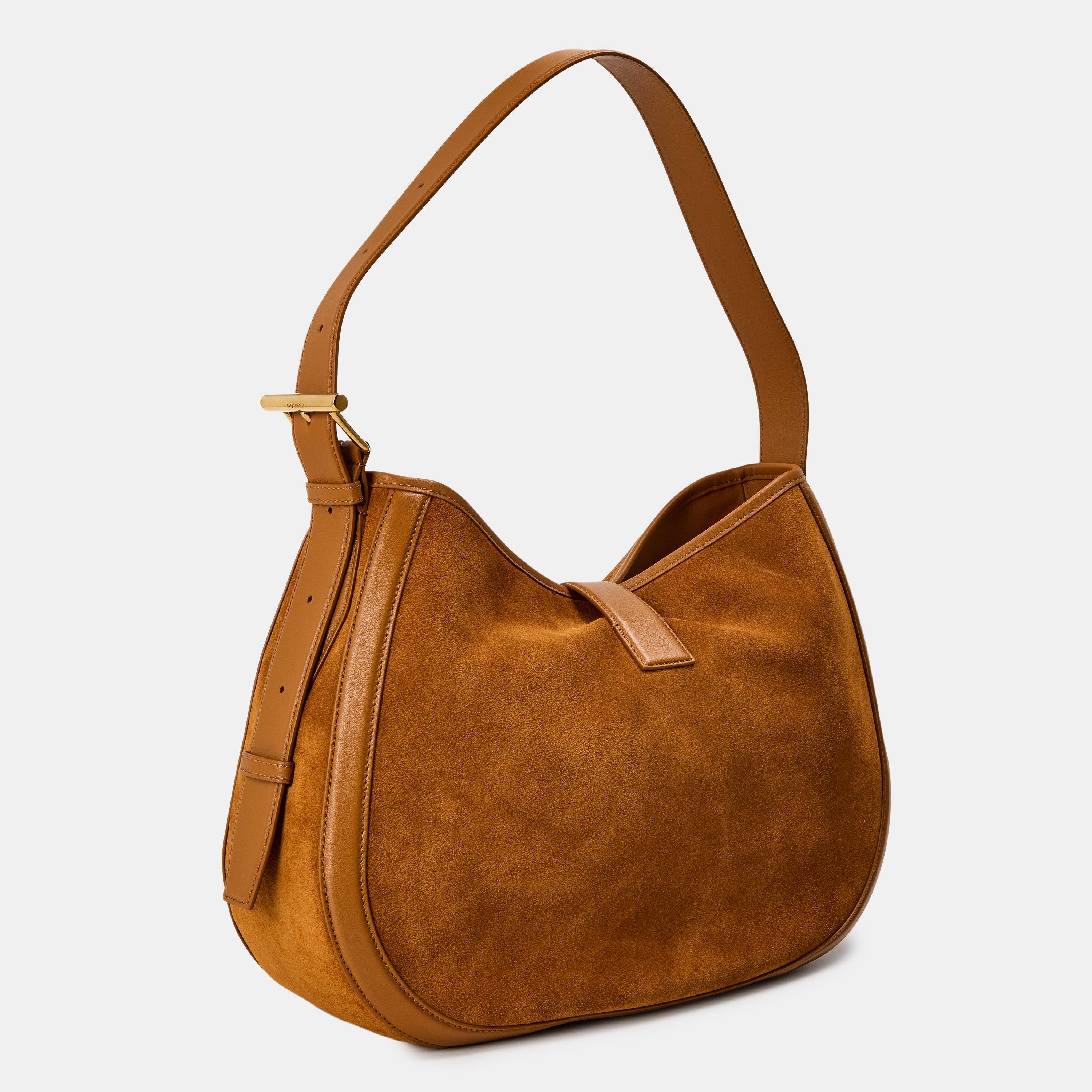 Lght Brown/Gold - Alexander McQueen - Women's Alex T-Bar Shoulder Bag - 2