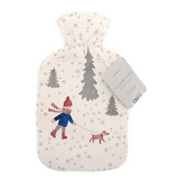 Country Club Hot Water Bottle with Plush Sherpa reverse cover