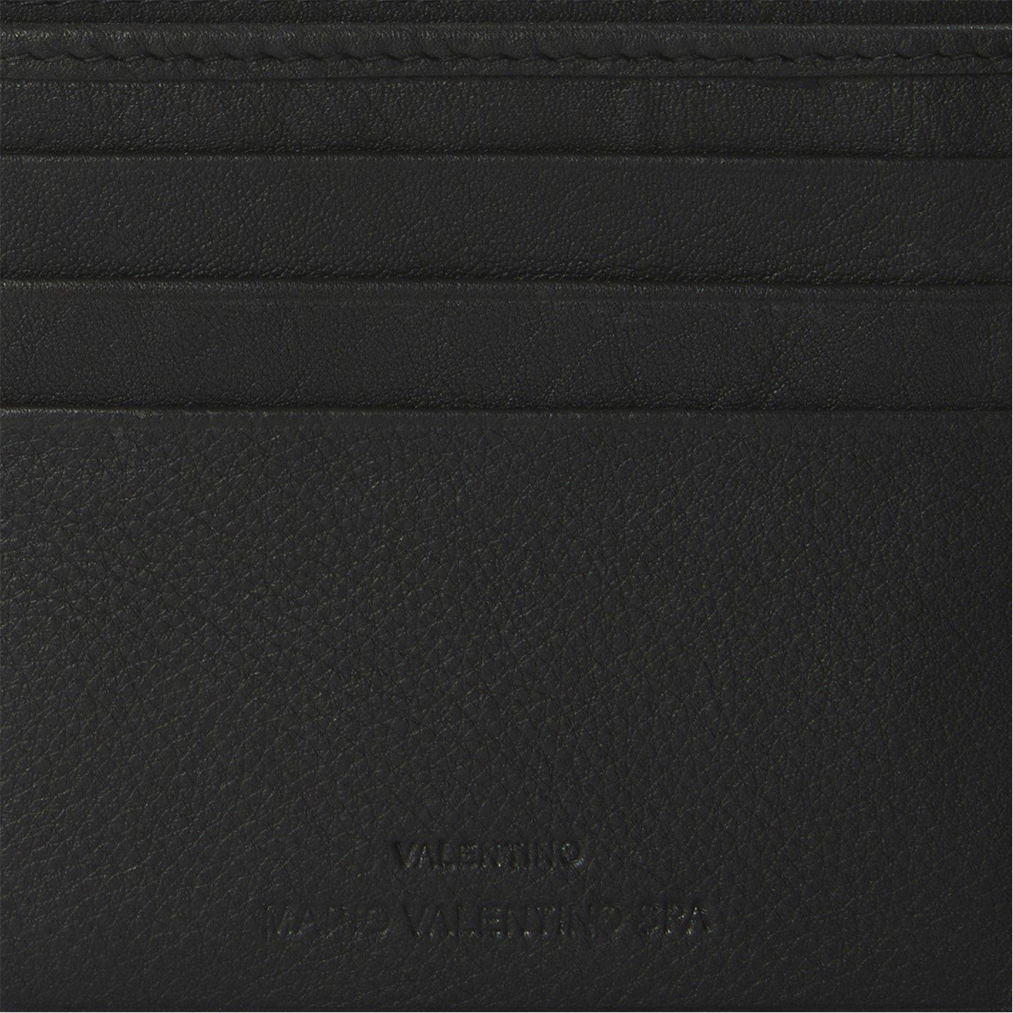Nero 001 - Valentino - Mens Crest Leather Wallet & Belt Set - 4