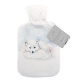 Country Club Hot Water Bottle with Printed Plush Sherpa reverse