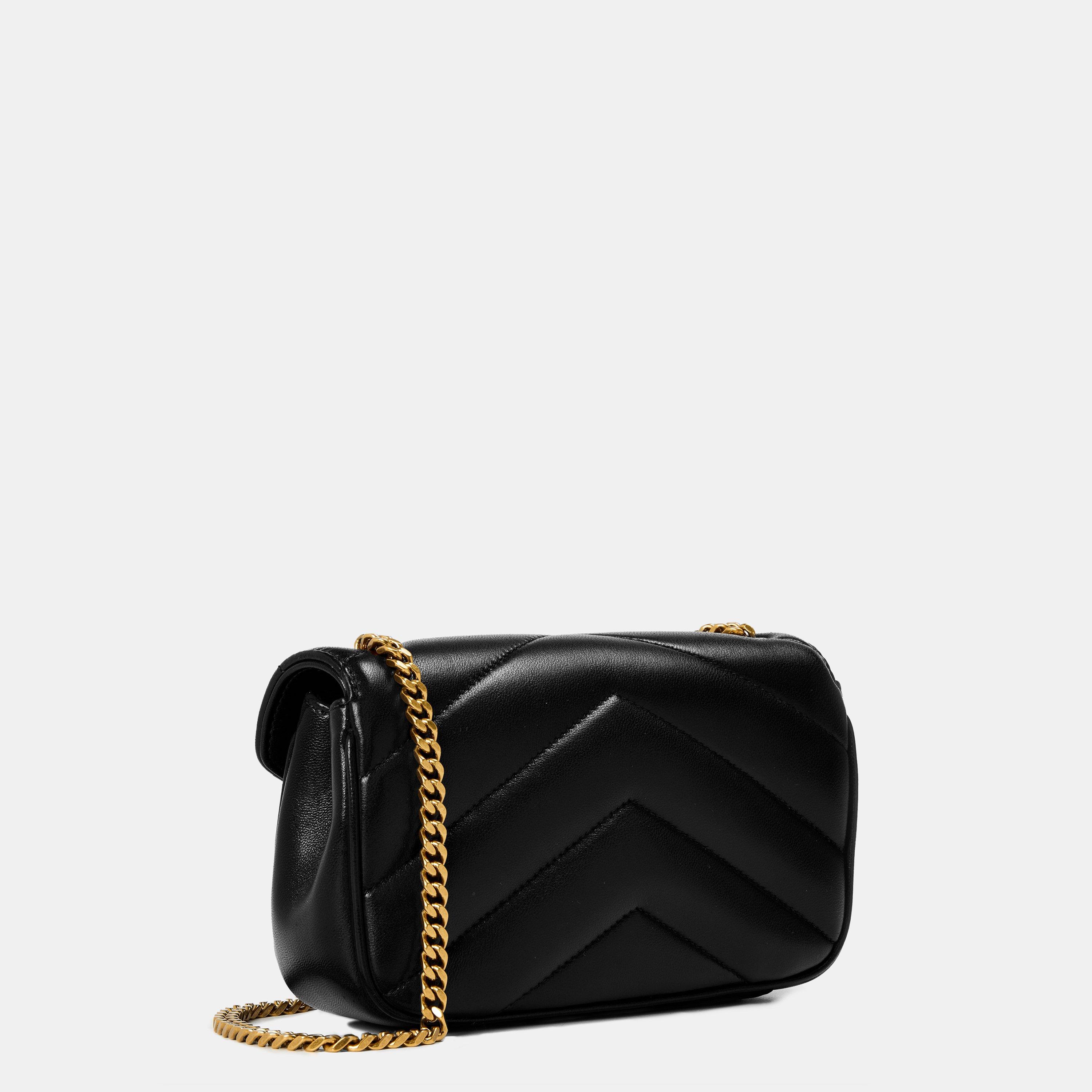 Black/Gold - Saint Laurent - Womens Loulou Mini - 2