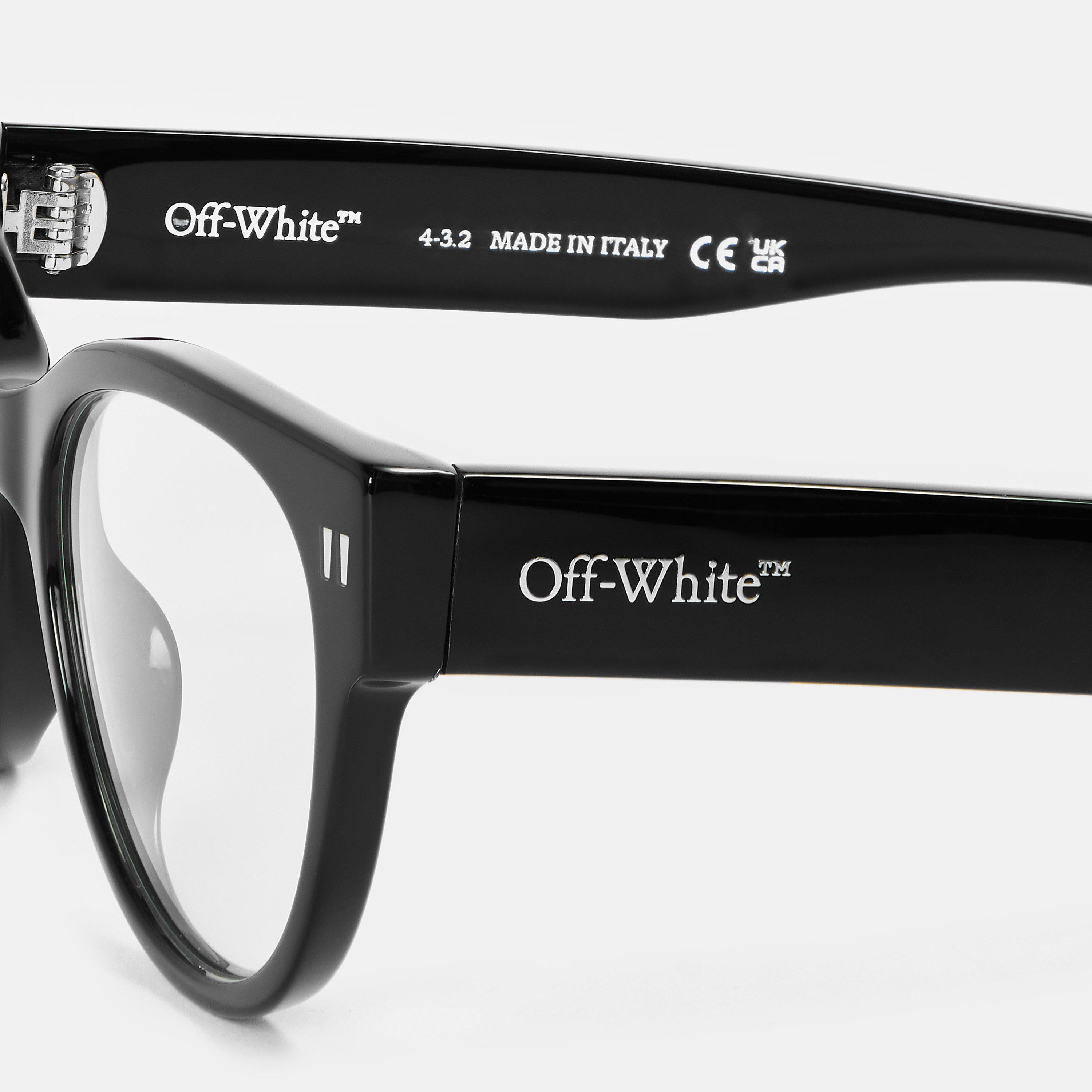 Black - Off White - Unisex Reading Glasses - 4