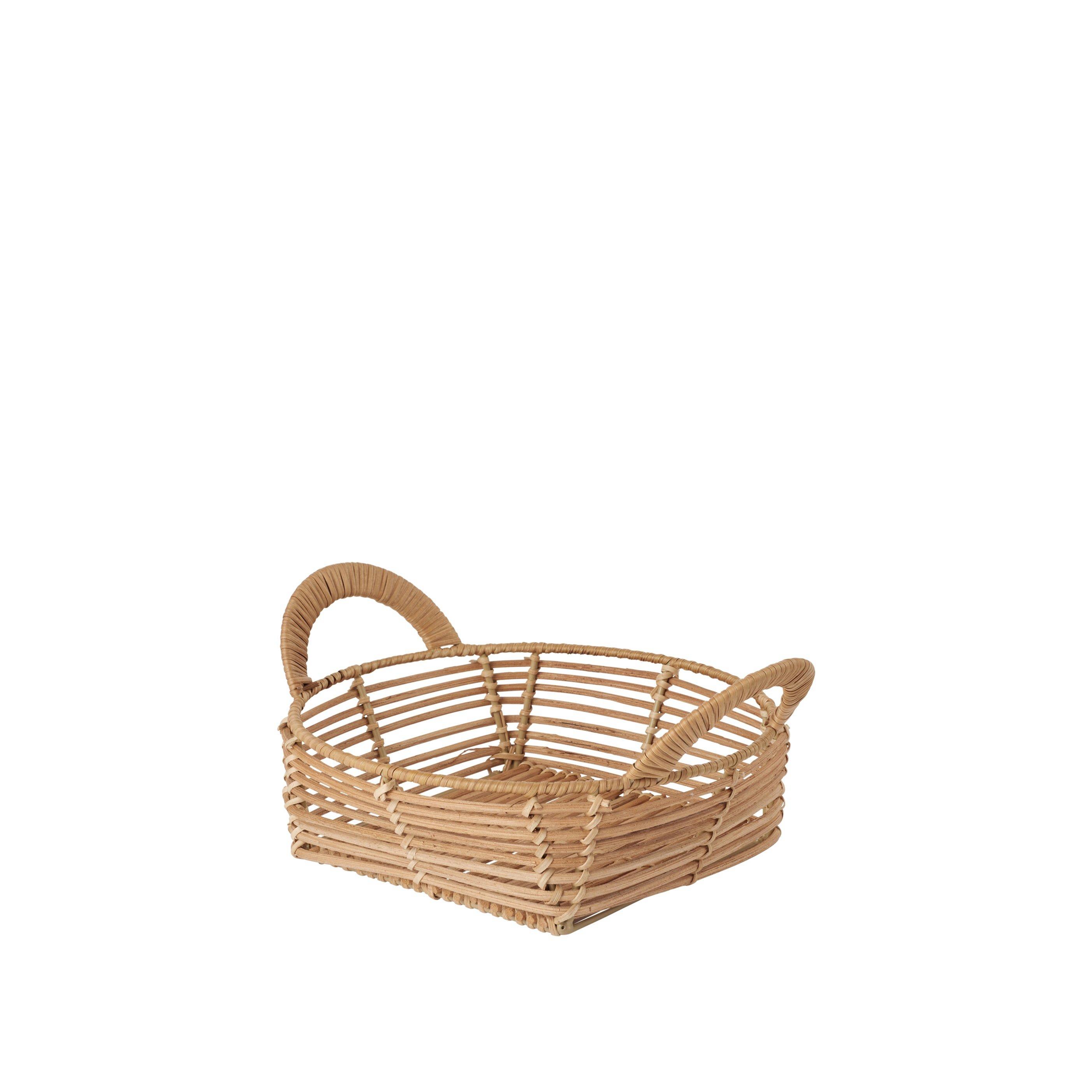Broste Copenhagen  Natural Safi Rattan Basket - 22x26x11cm