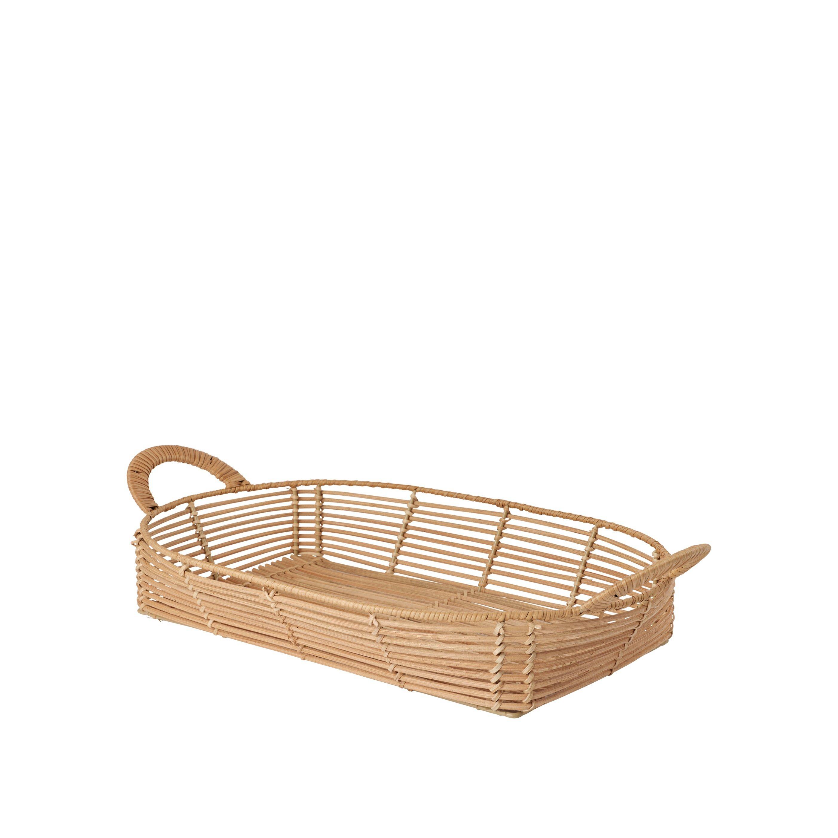 Broste Copenhagen  Safi Rattan Basket - Natural - 30x50x11cm