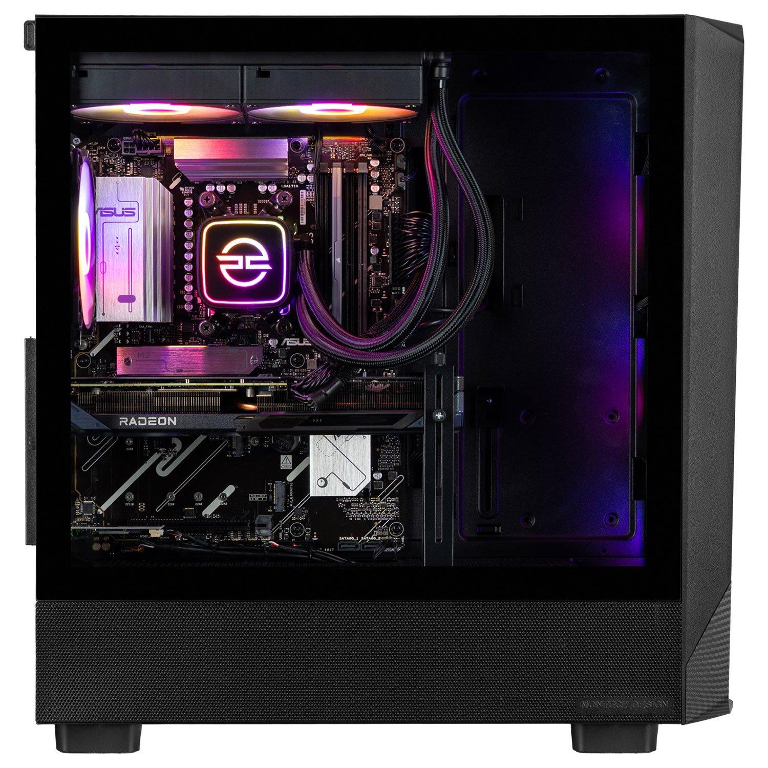Preto - PCSpecialist - Wraith 184 Gaming PC - Ryzen 7 7800X3D RX 9070 XT 16GB 16GB RAM 1TB SSD - 4K Gaming - 2