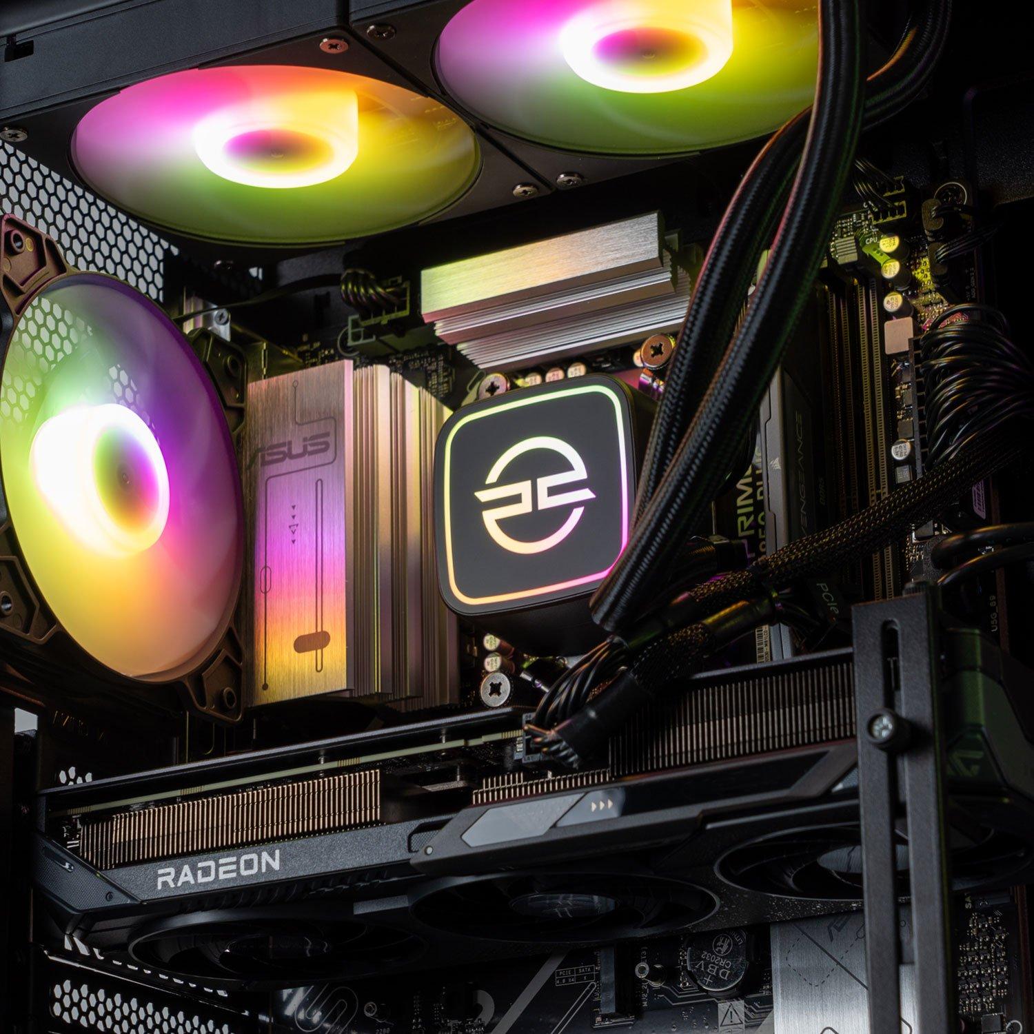 Preto - PCSpecialist - Wraith 184 Gaming PC - Ryzen 7 7800X3D RX 9070 XT 16GB 16GB RAM 1TB SSD - 4K Gaming - 3