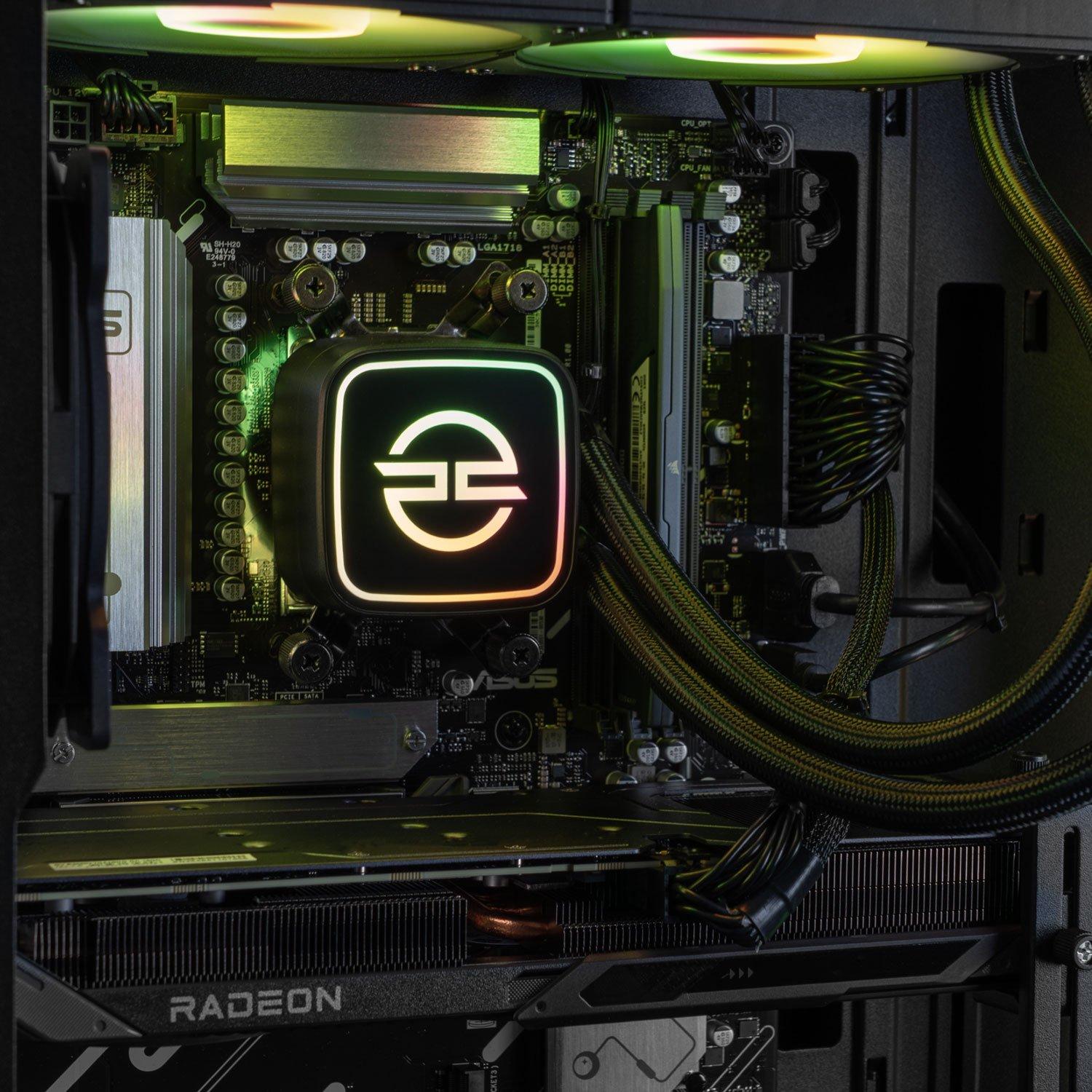 Preto - PCSpecialist - Wraith 184 Gaming PC - Ryzen 7 7800X3D RX 9070 XT 16GB 16GB RAM 1TB SSD - 4K Gaming - 4