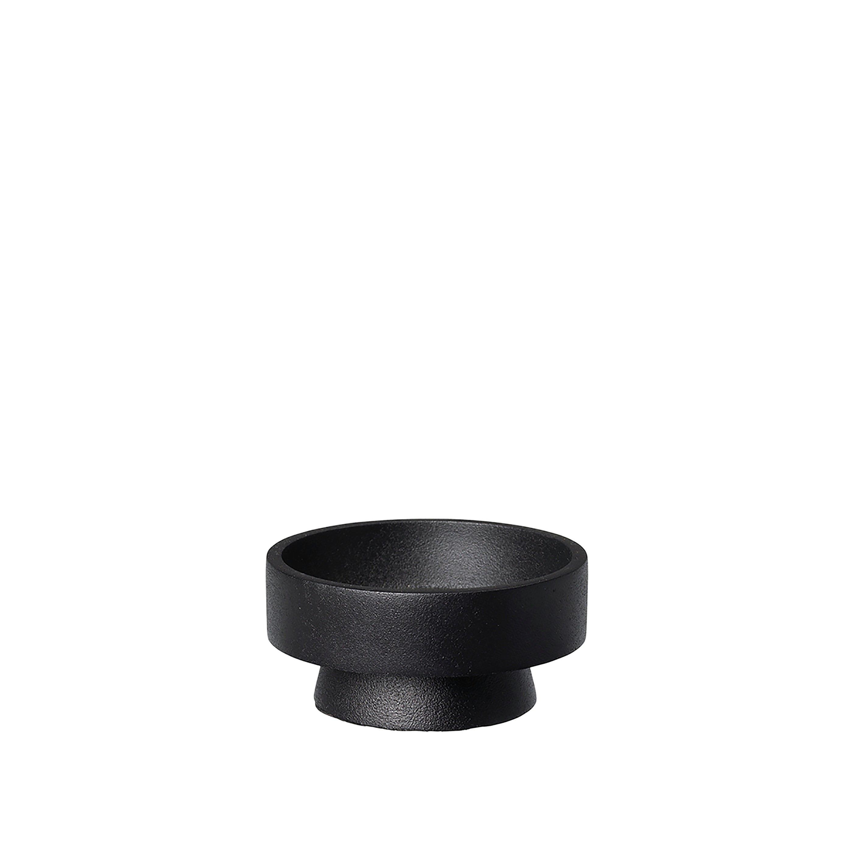 Broste Copenhagen  Anker Candle Holder - Black - 10x14cm