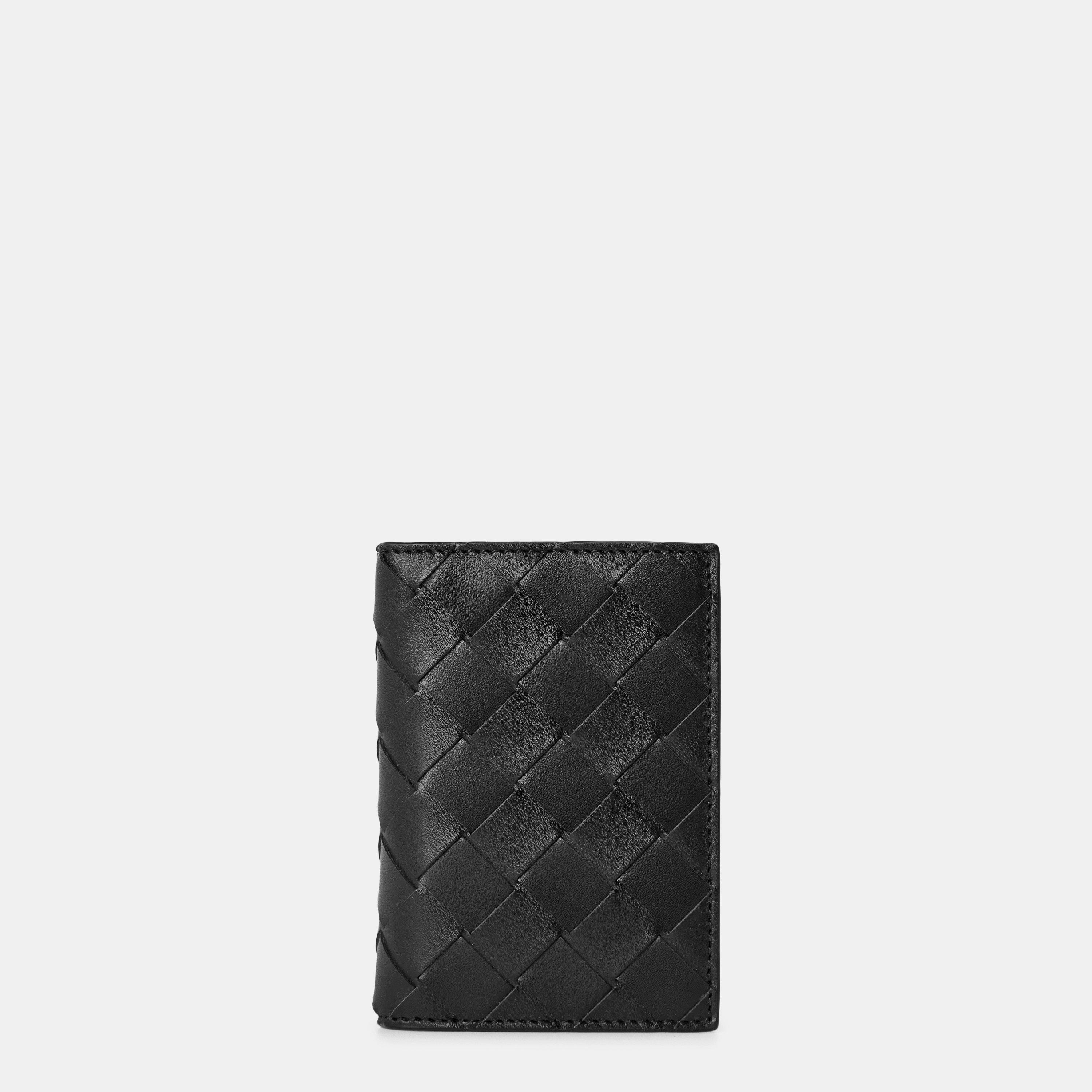 Black - Bottega Veneta - Intrecciato Slim Flap Card Case - 1