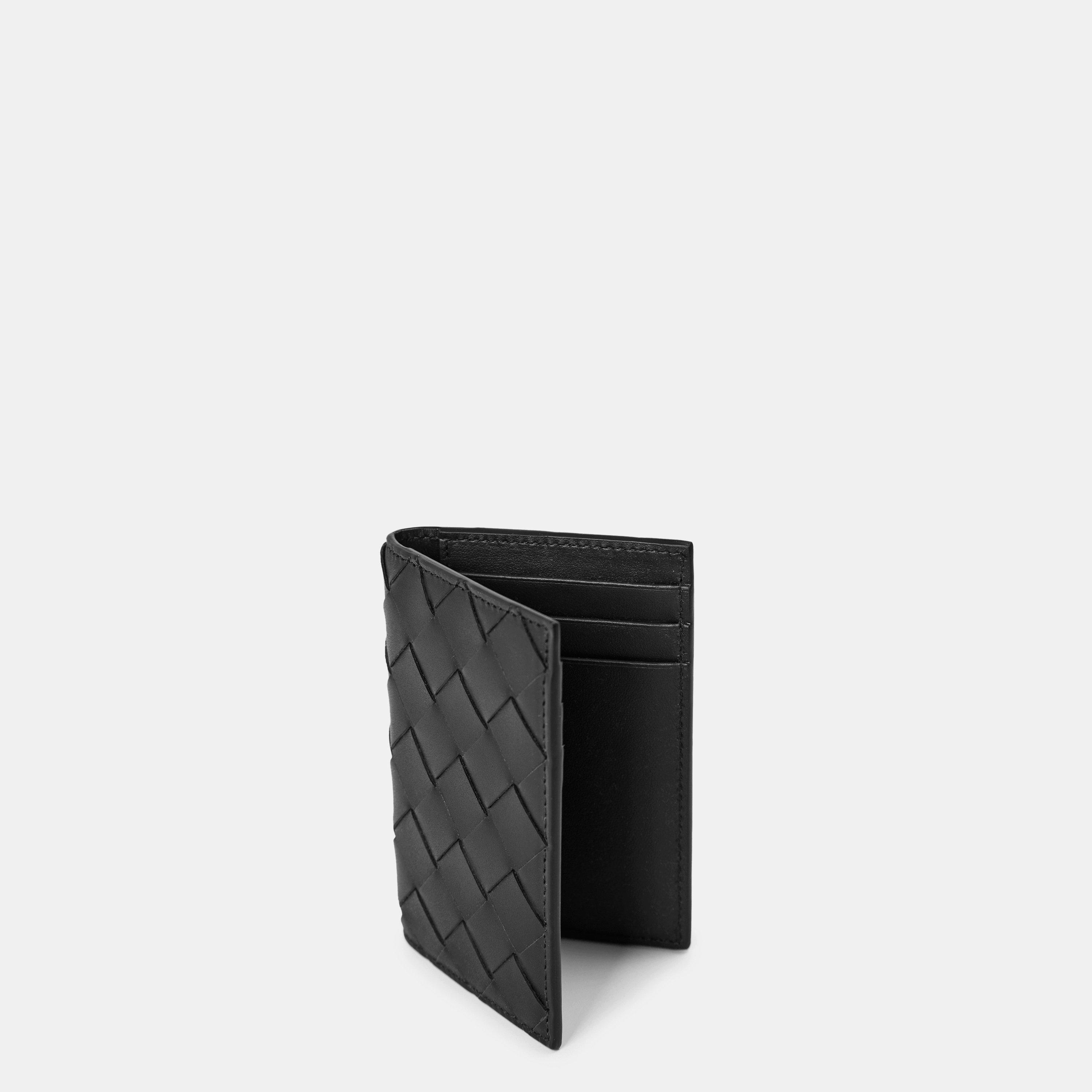 Black - Bottega Veneta - Intrecciato Slim Flap Card Case - 3