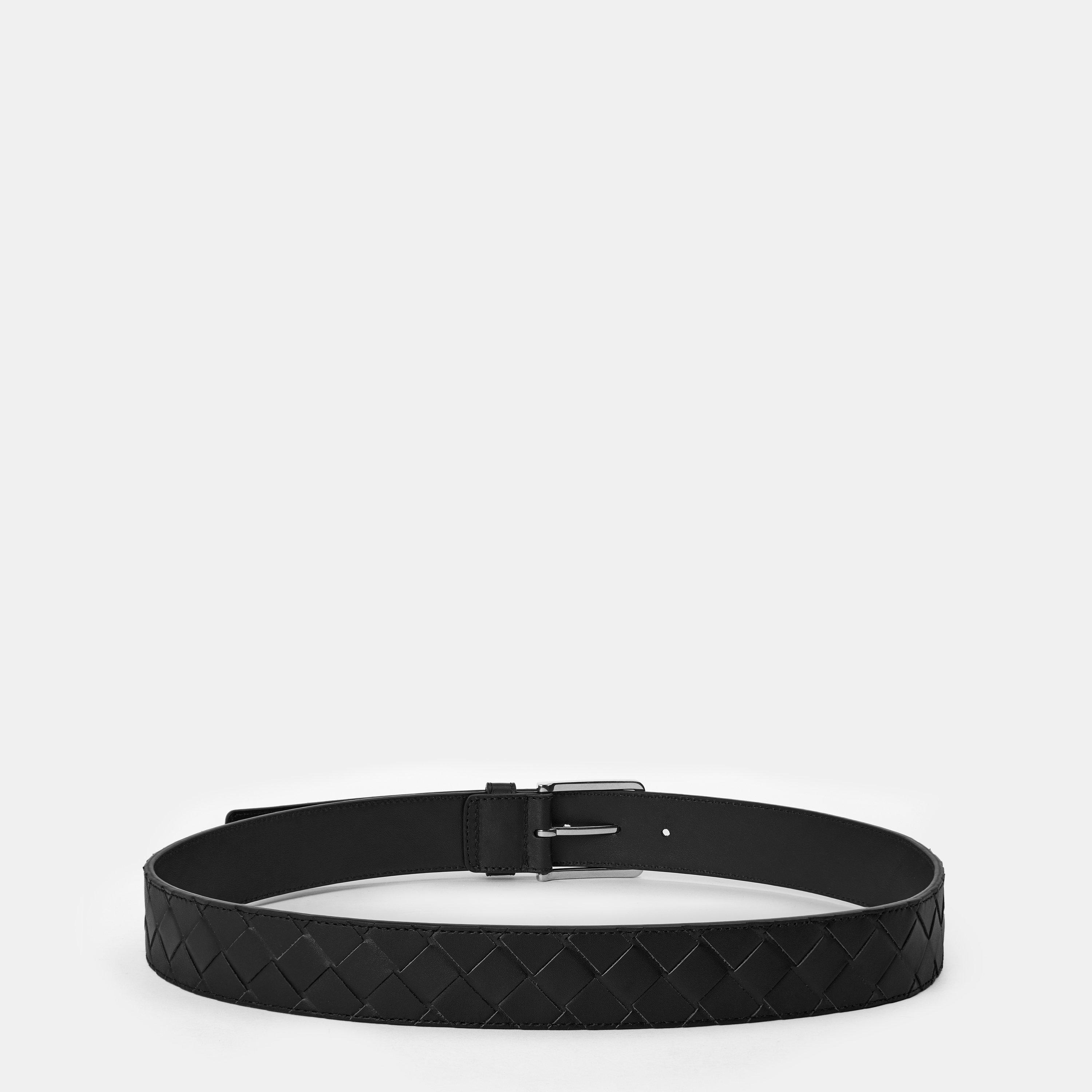 Black - Bottega Veneta - Intrecciato Belt - 2