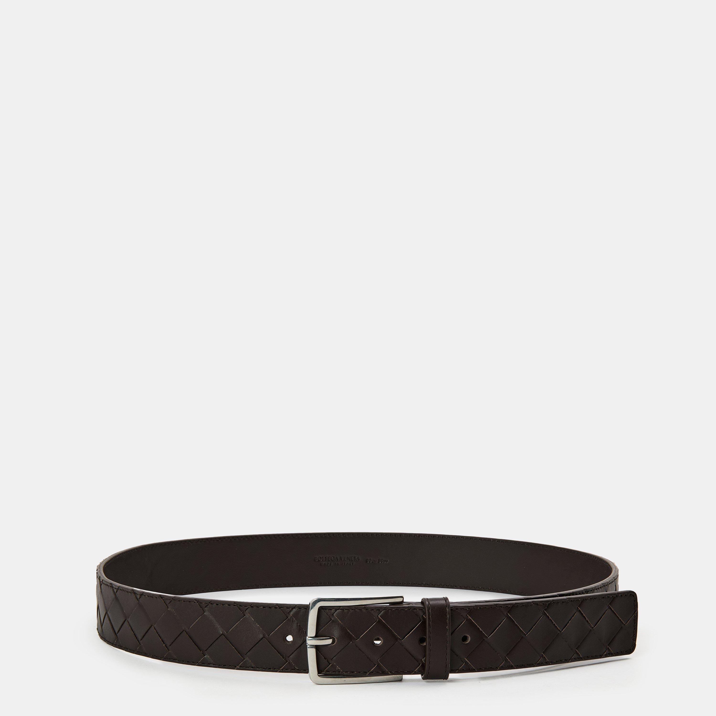 Bottega Veneta Intrecciato Belt - Fondant - Size 100
