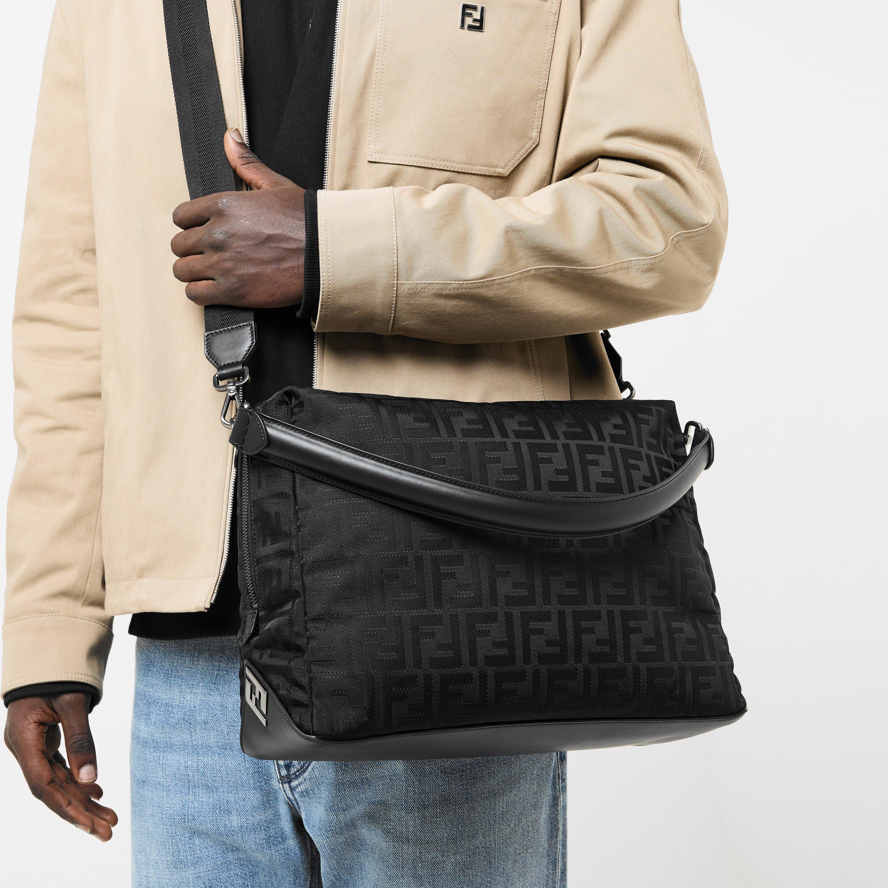 Black - Fendi - Men's Nylon Messenger Bag - 3