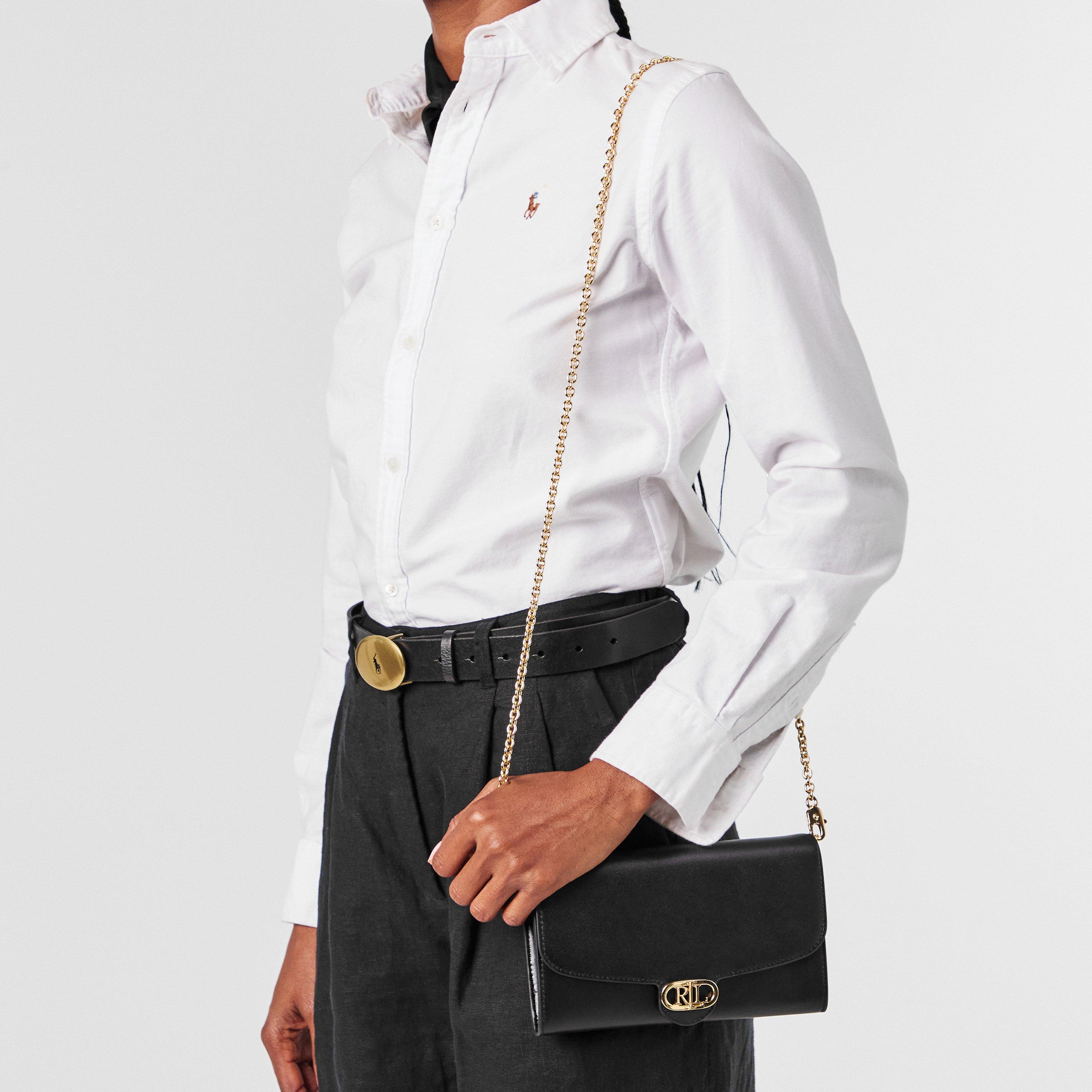 Black - Lauren by Ralph Lauren - Women's Adair Leather Wallet On Chain - 3