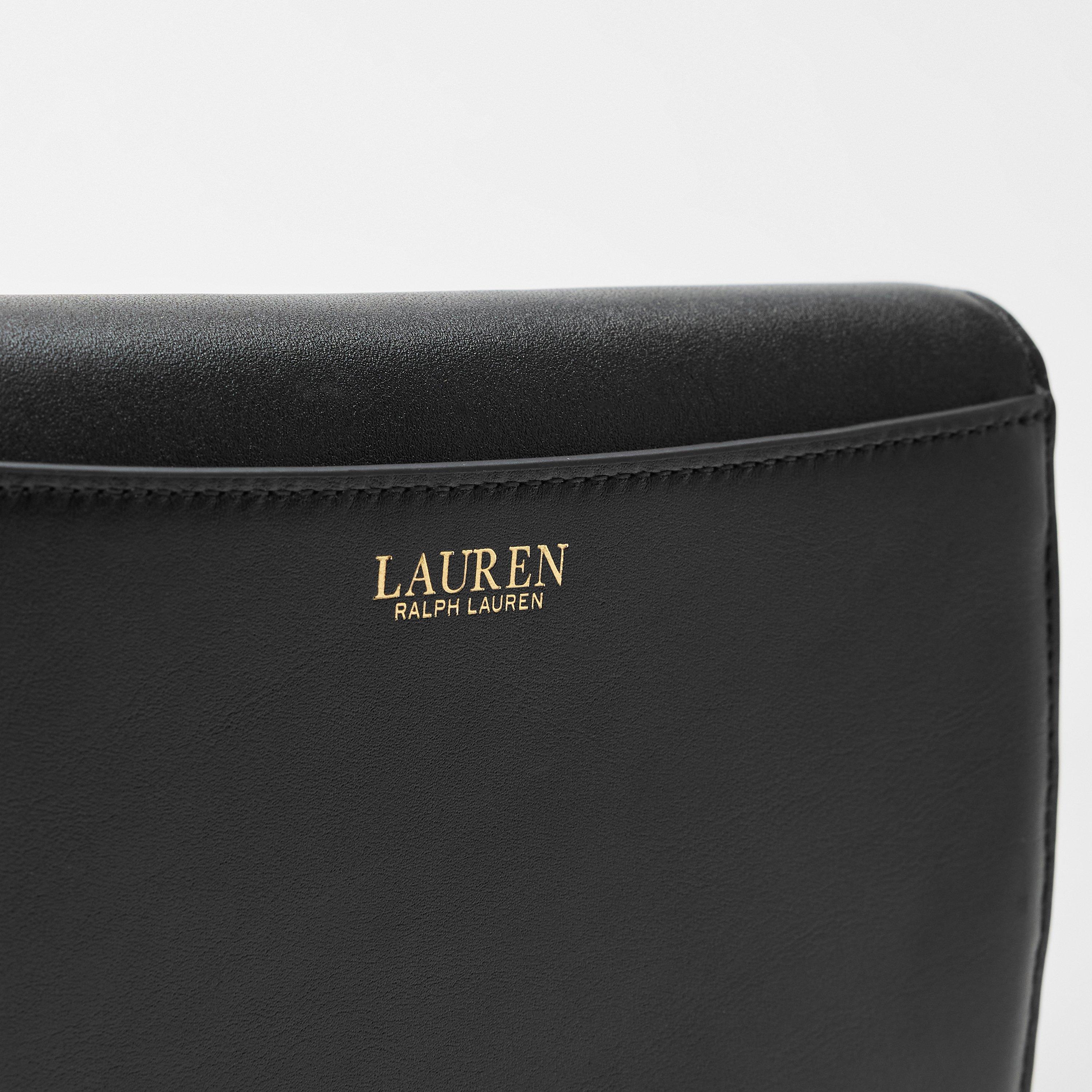 Black - Lauren by Ralph Lauren - Women's Adair Leather Wallet On Chain - 5